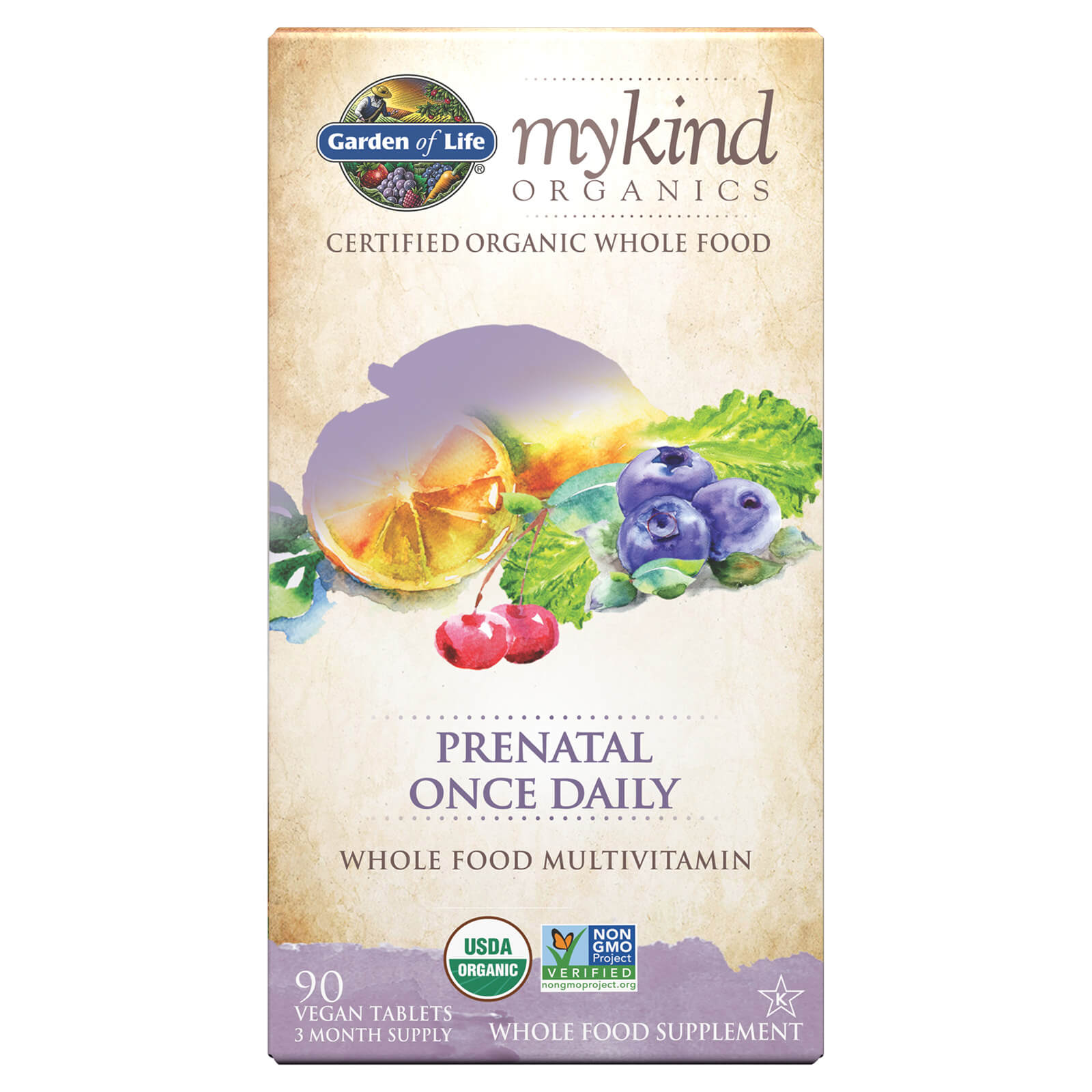 Uno al día prenatal mykind Organic - 90 comprimidos