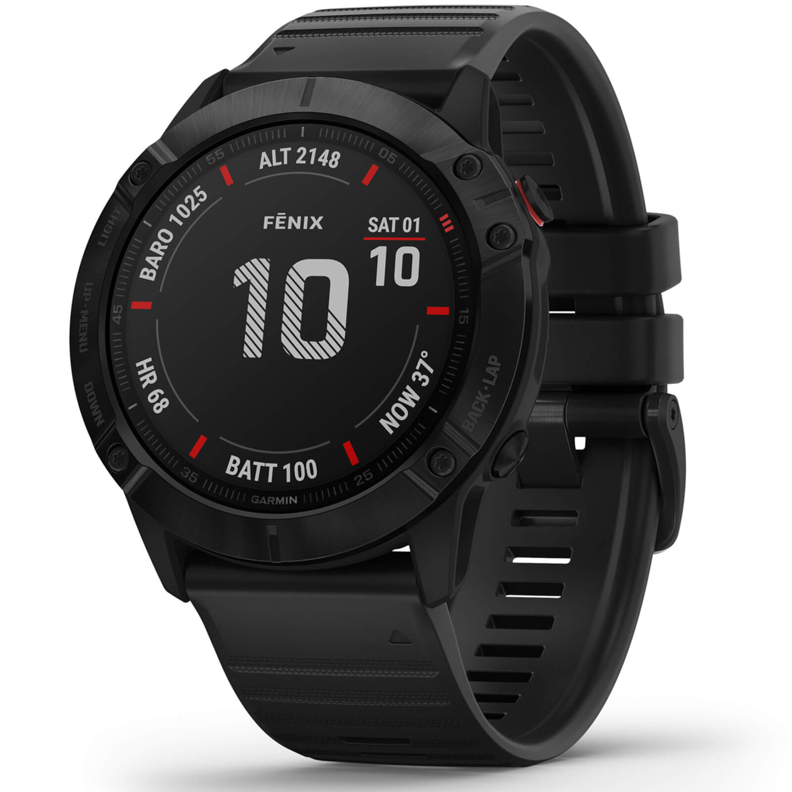 Garmin Fenix 6X Pro GPS Watch - BLACK/BLACK