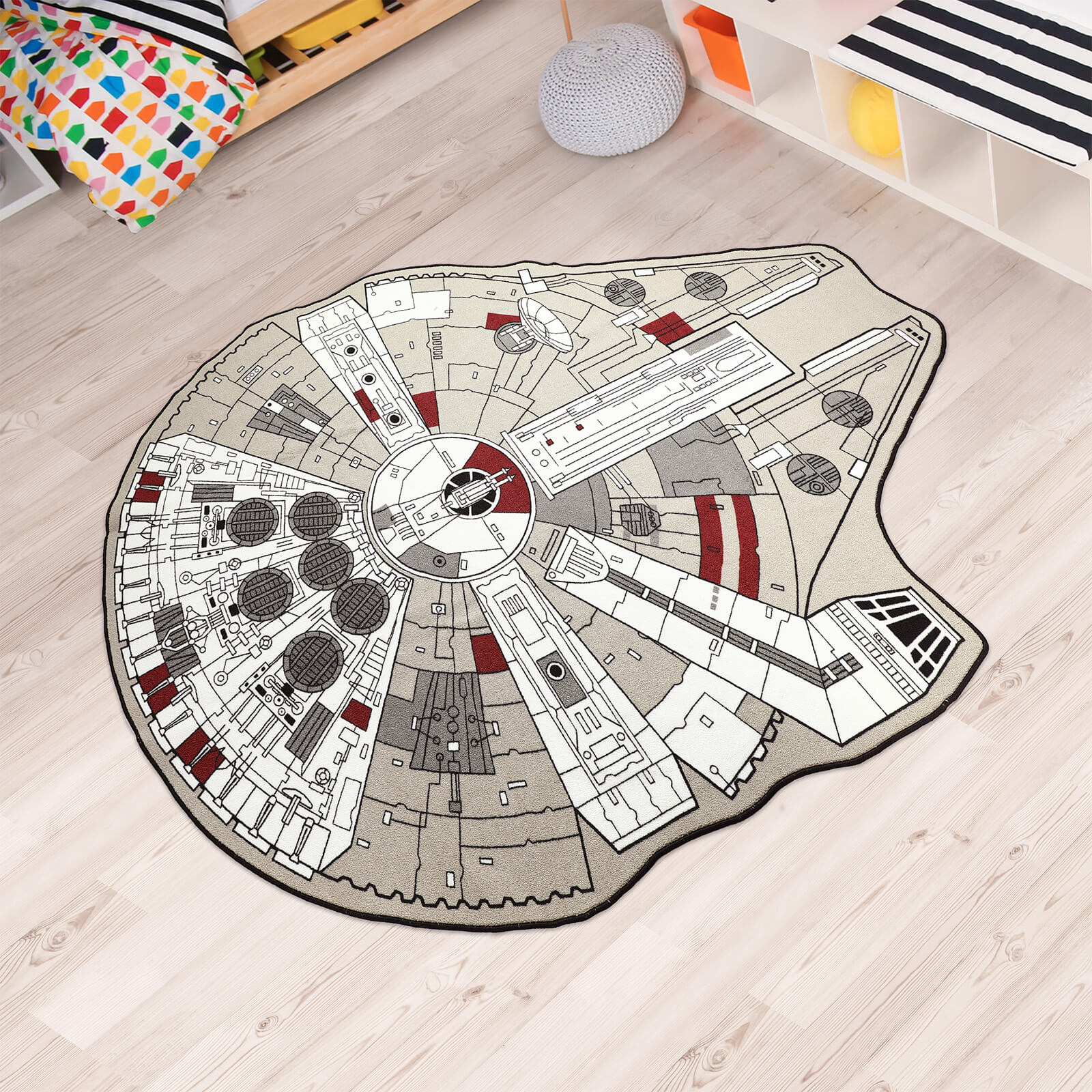 Star Wars Millennium Falcon Rug - 59 Inch x 79 Inch