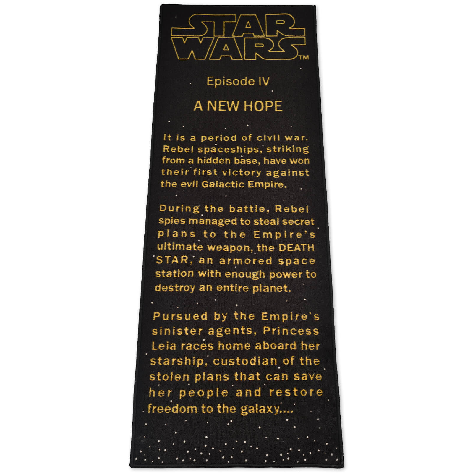 Exclusive Star Wars Title Crawler Rug