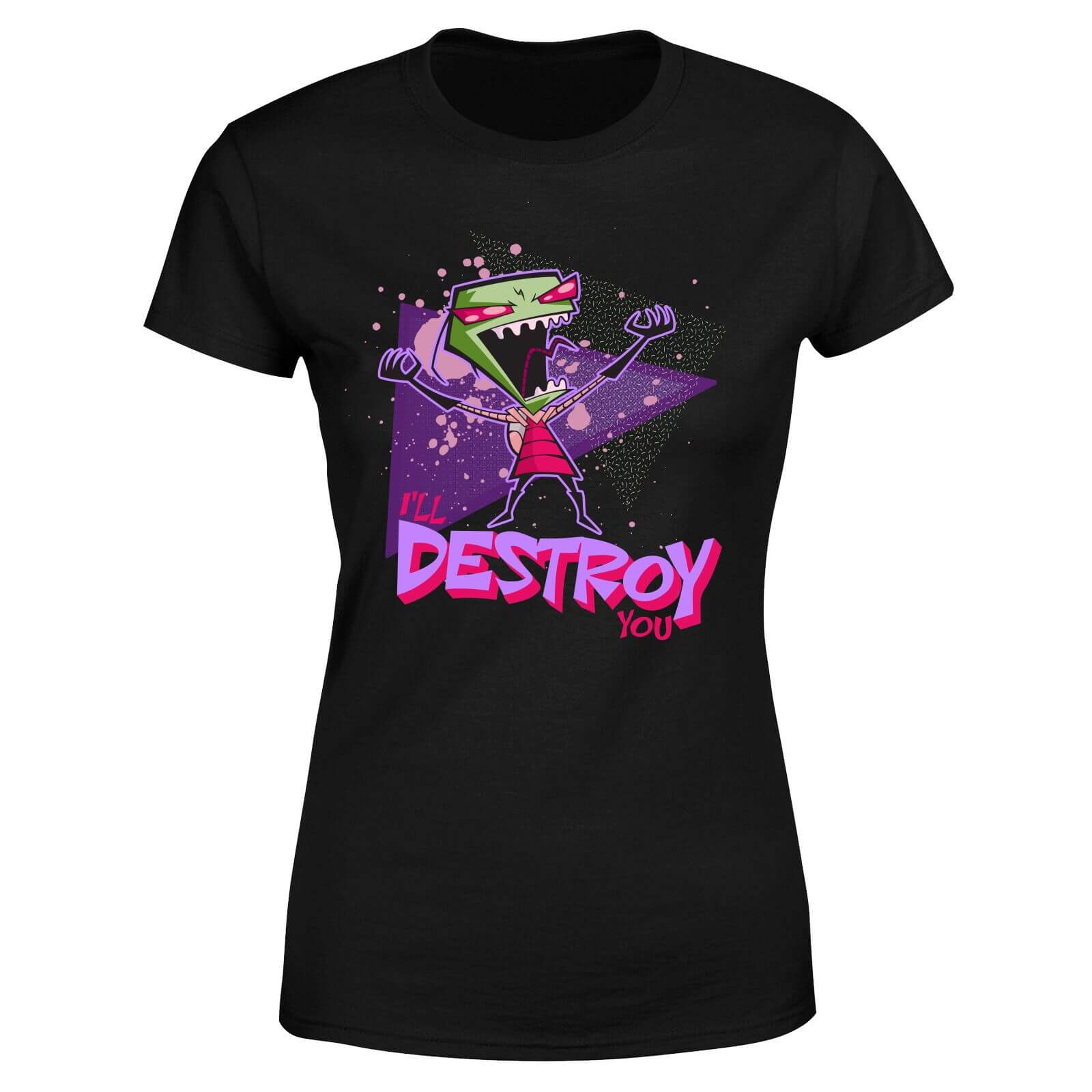

T-Shirt Invader Zim I'll DESTROY You - Nero - Donna - XXL - Nero