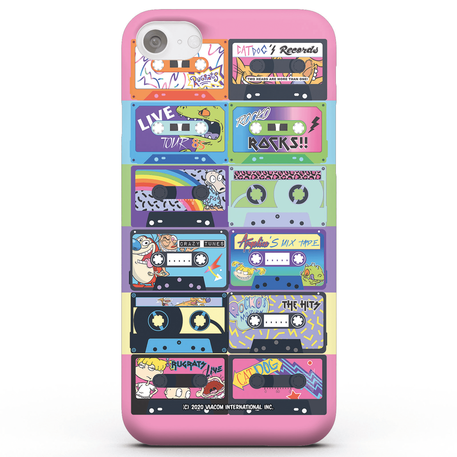 Coque Smartphone Nickelodeon Casettes pour iPhone et Android - iPhone 5/5s - Coque Simple Matte