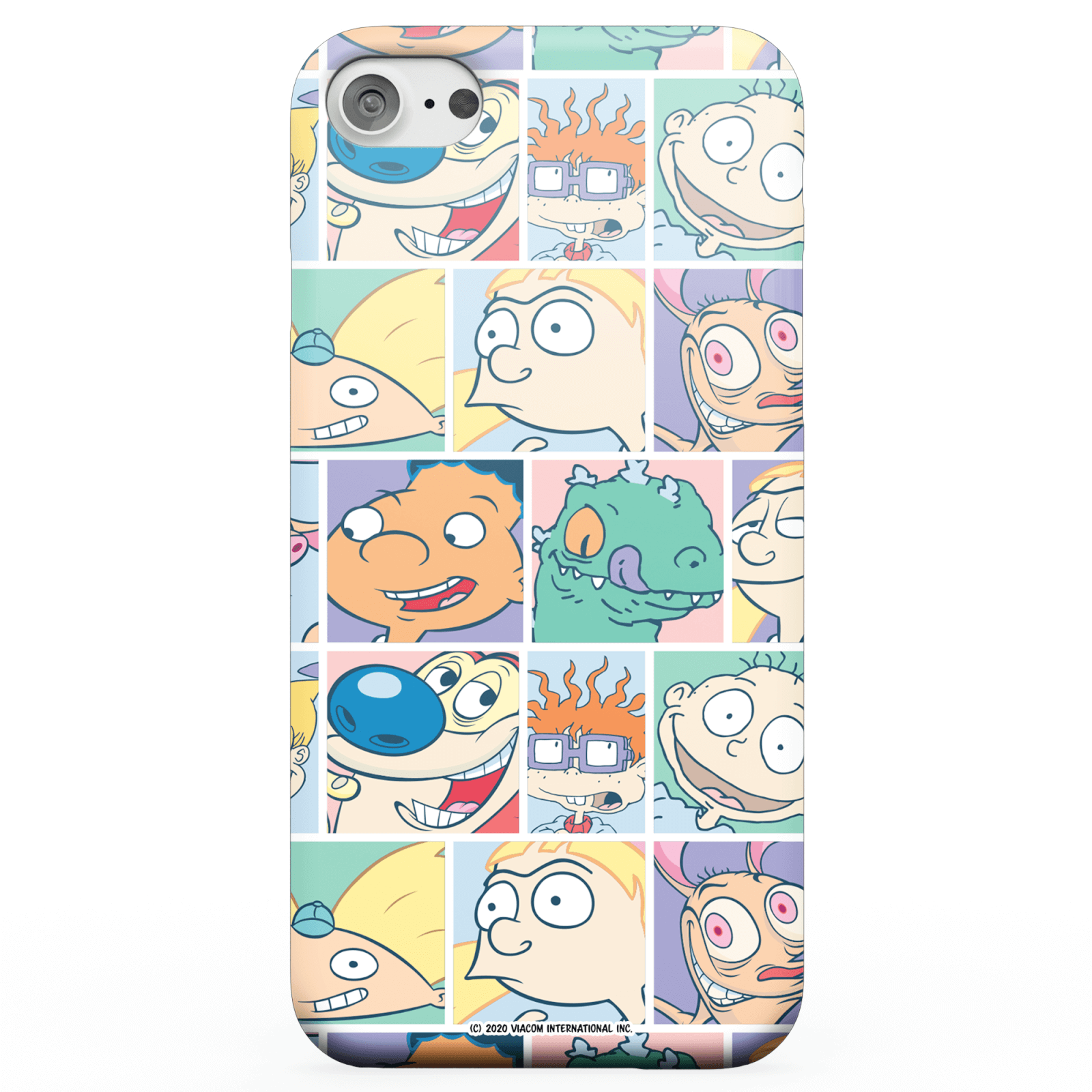 Nickelodeon Cartoon Grid Phone Case for iPhone and Android - iPhone 5C - Snap Case - Matte