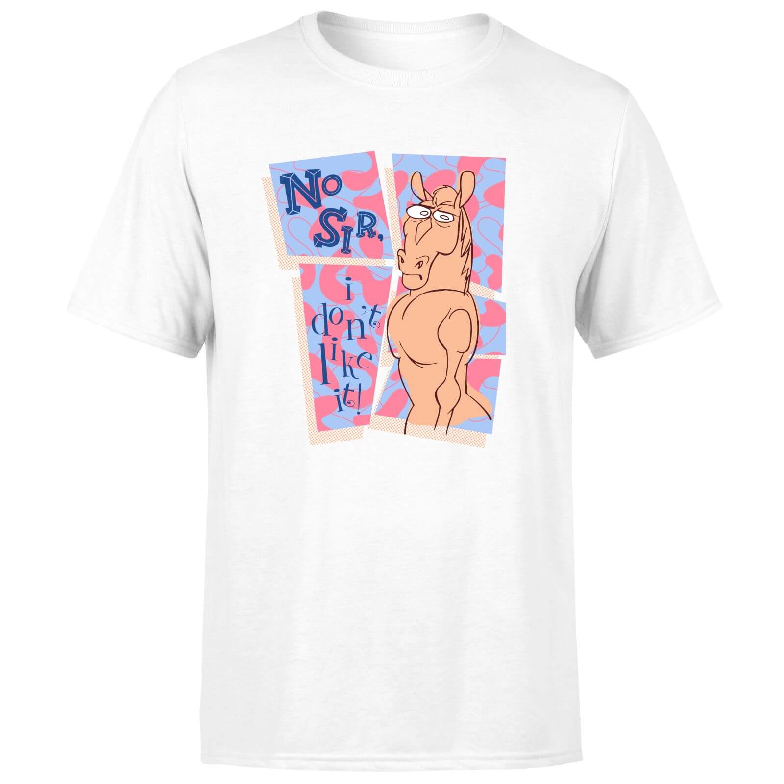 

T-Shirt Ren & Stimpy No Sir I Don't Like It! - Bianco - Uomo - L - Bianco