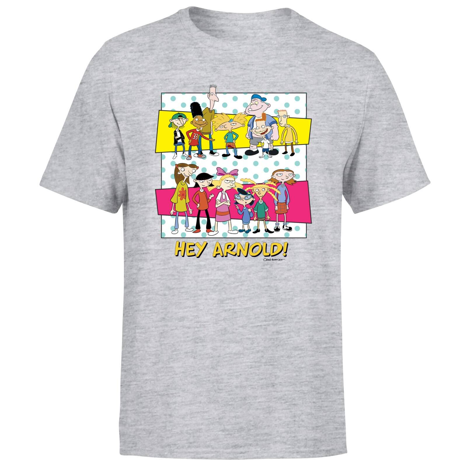 T-shirt Hé Arnold Guys & Girls - Gris - Homme - S - Gris