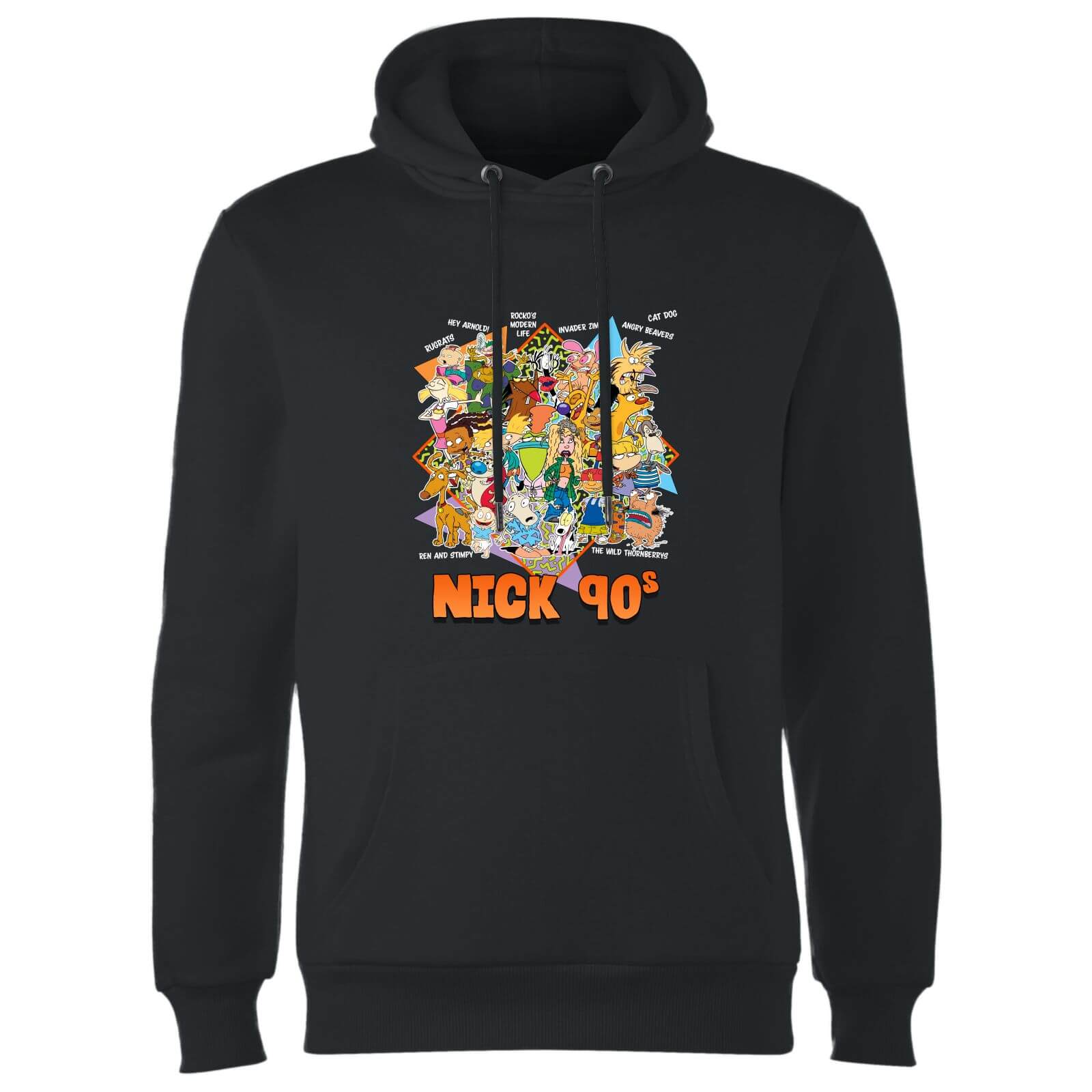 Nickelodeon Nostalgia Hoodie – Schwarz – S – Schwarz