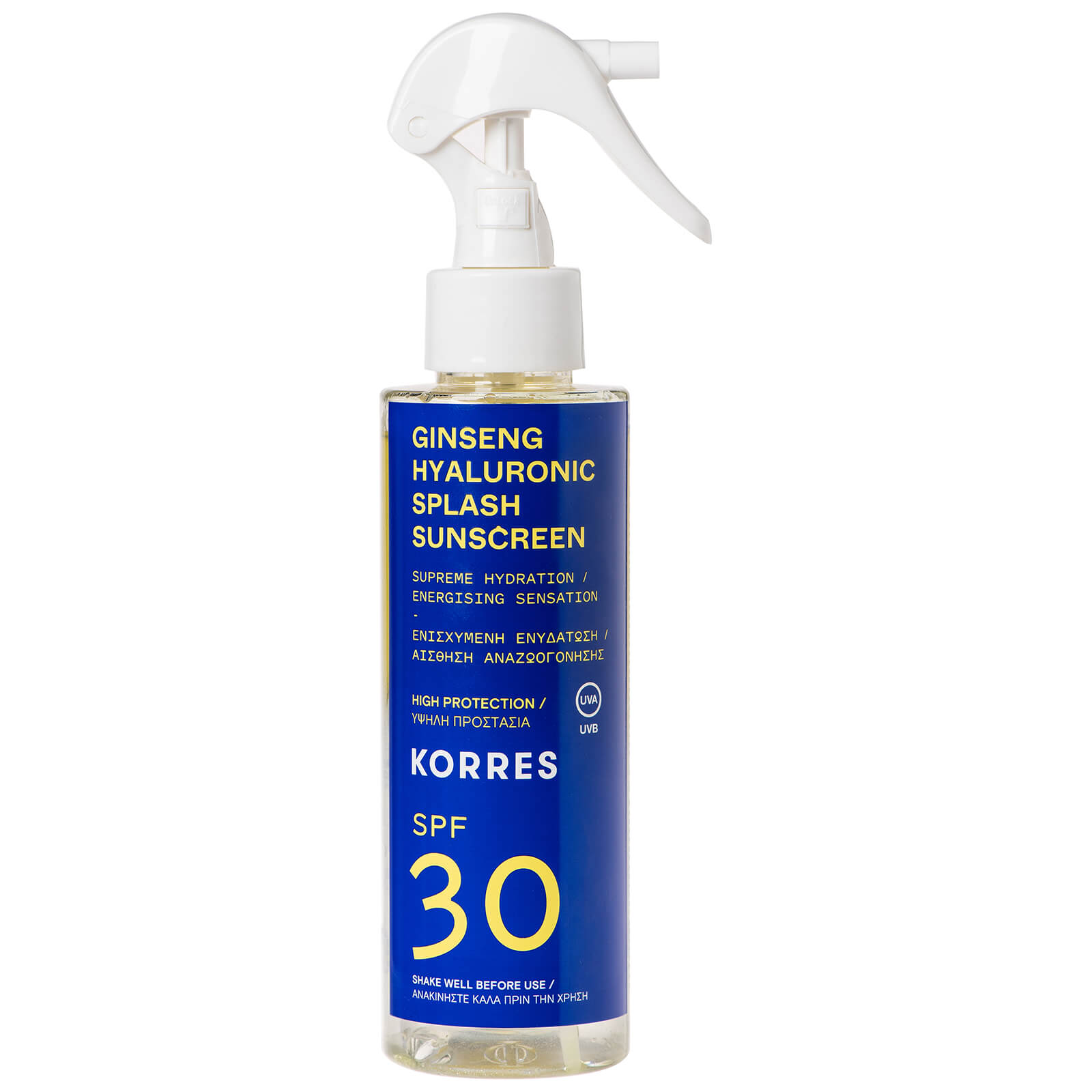 

KORRES Ginseng Hyaluronic SPF30 Splash Sunscreen 150ml
