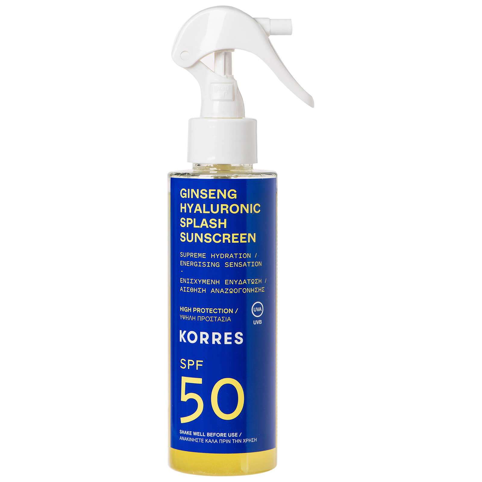 KORRES Ginseng Hyaluronic SPF30 Splash Sunscreen 150ml