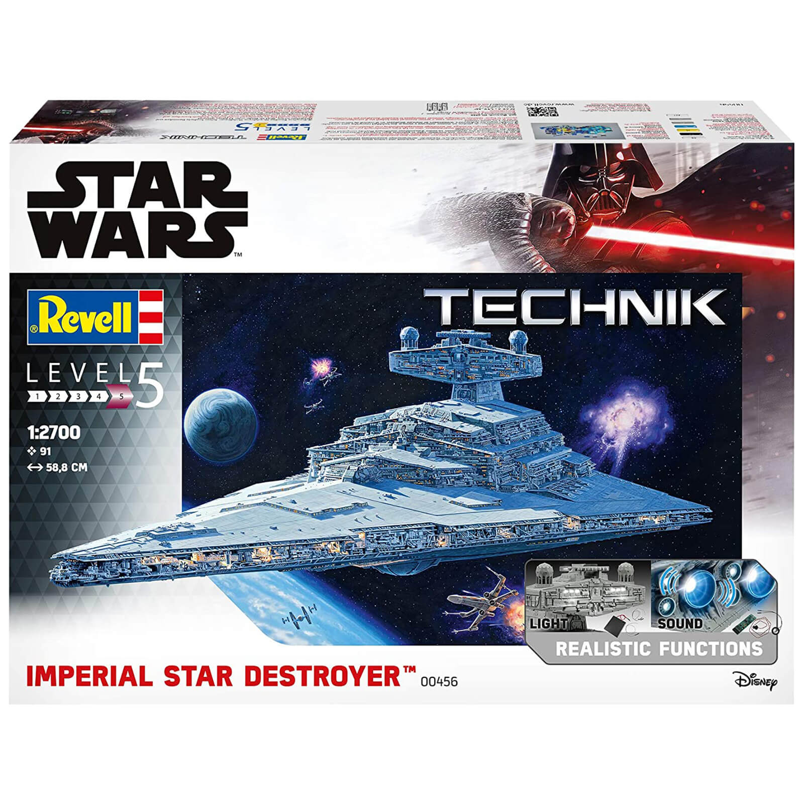 Revell Technik Star Wars Imperial Star Destroyer Model (Scale 1:2700)