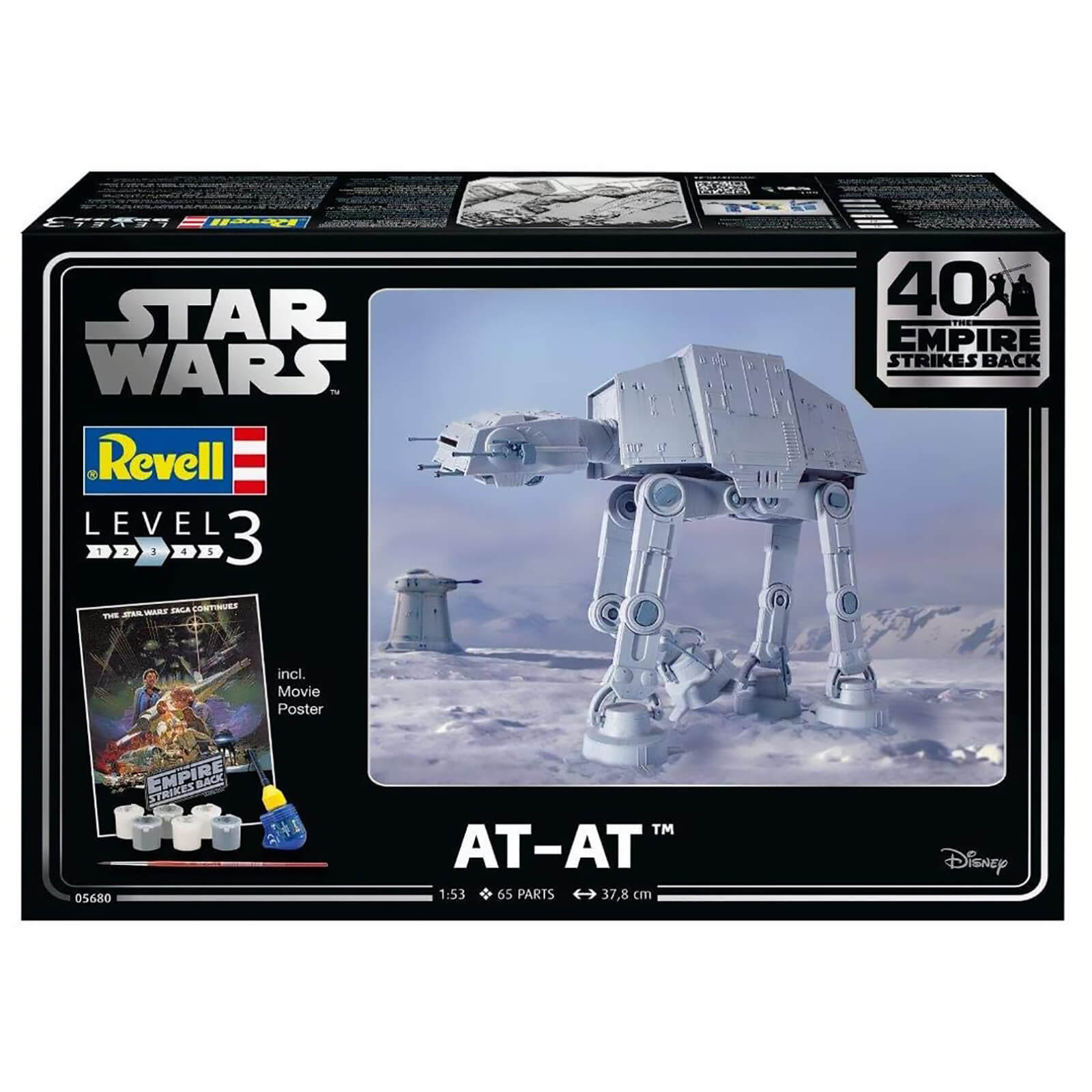 Revell Gift Set - AT-AT (The Empire Strikes Back 40th Anniversary) Model (Scale 1:53)
