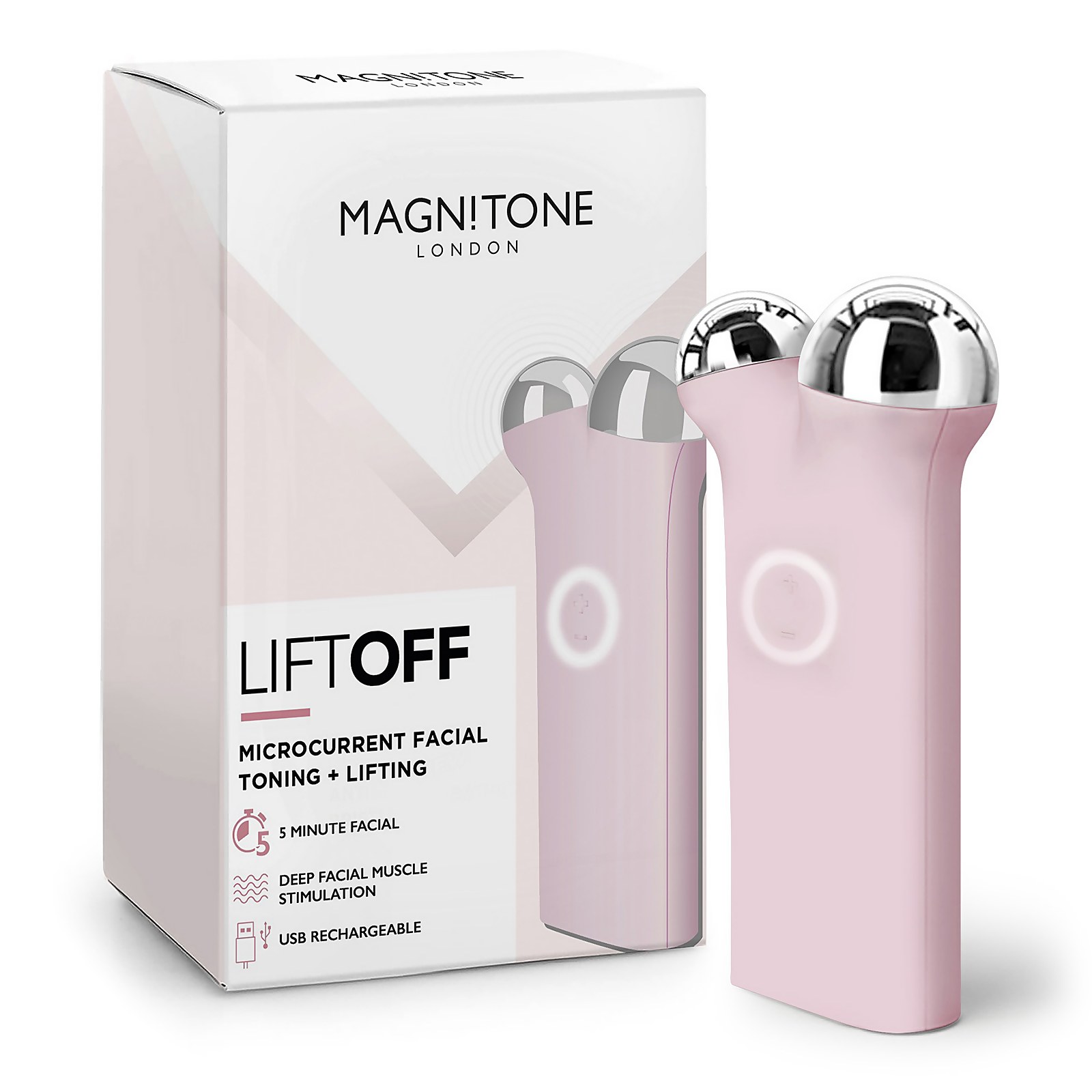 Magnitone London LiftOff Microcurrent Facial Lifting and Toning Device - Pink