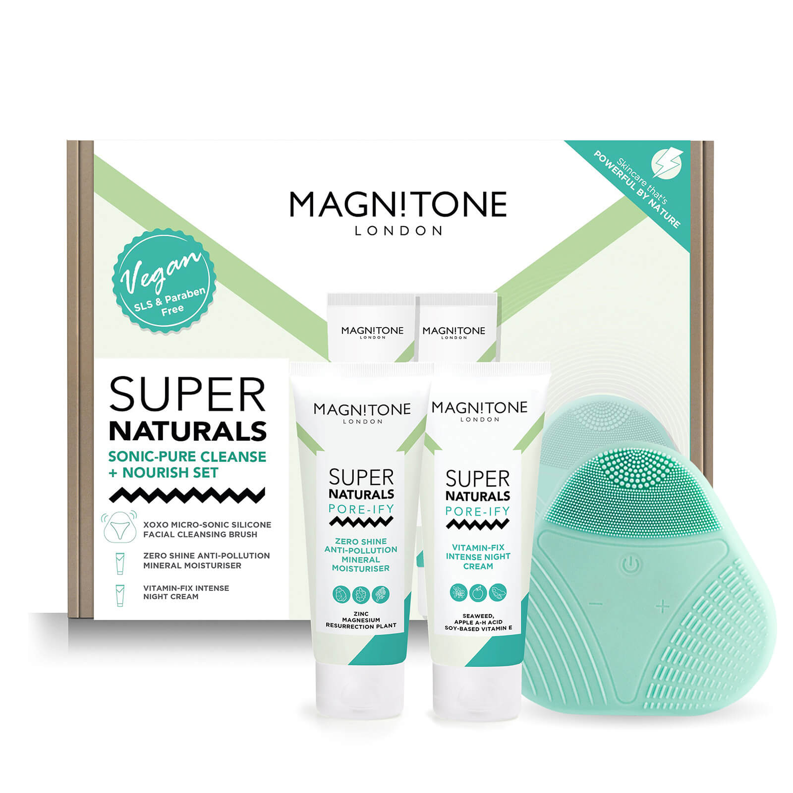 Magnitone London SuperNaturals Sonic Pure Cleanse and Nourish Set