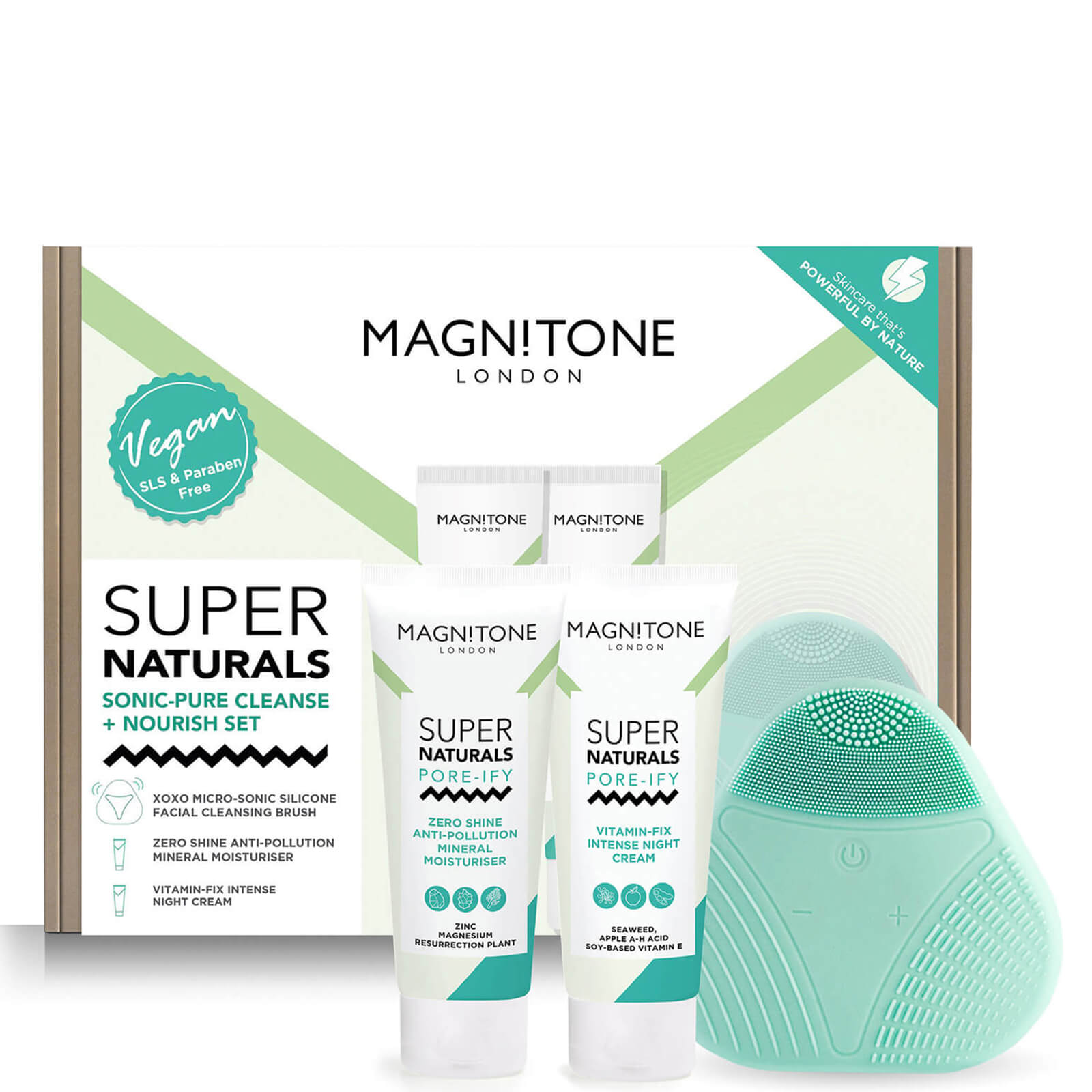 

MAGNITONE London SuperNaturals Sonic Pure Cleanse and Nourish Set