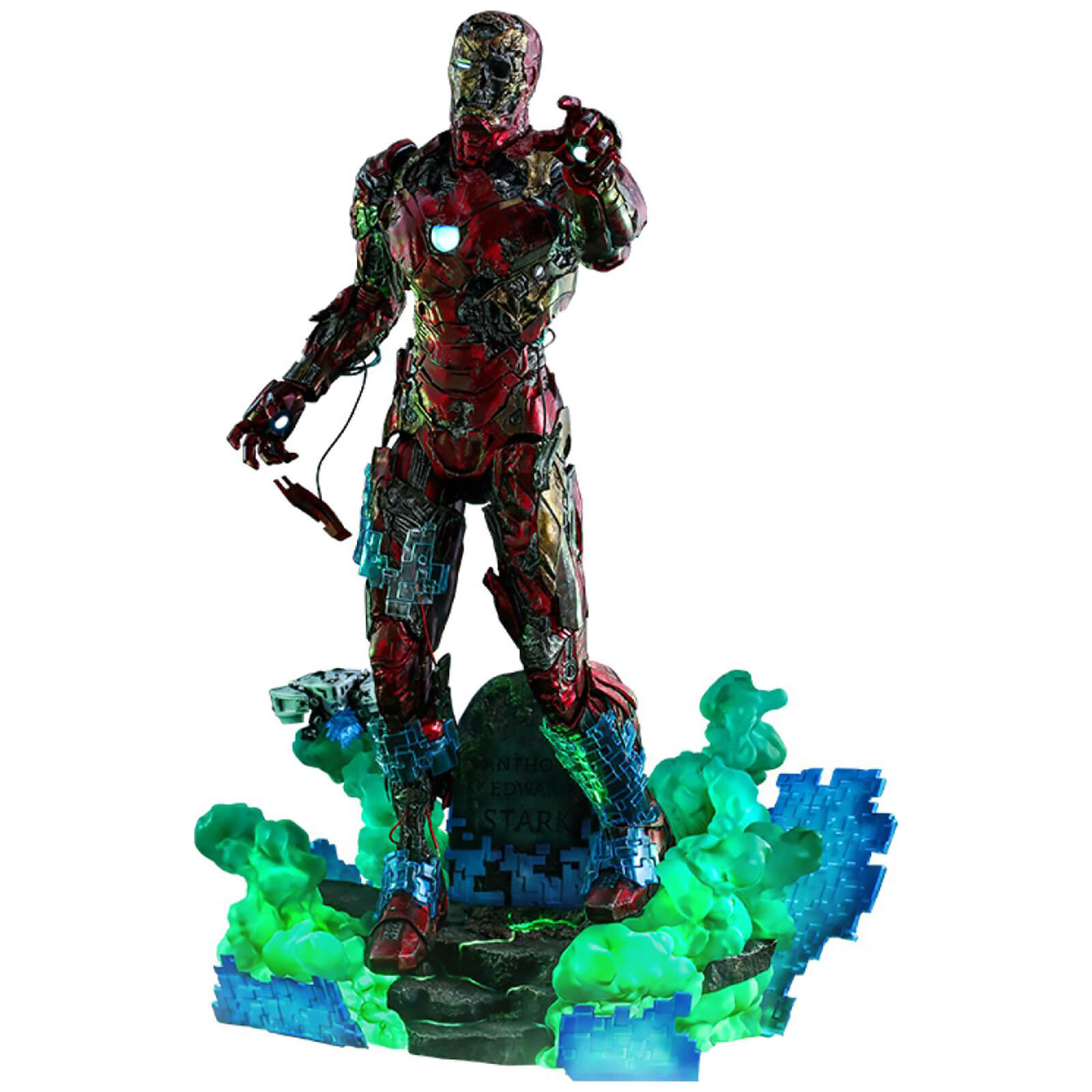 Hot Toys Spider-Man : Far From Home MMS PVC Figurine articulée échelle 1/6 Illusion Iron Man de Mysterio 32 cm