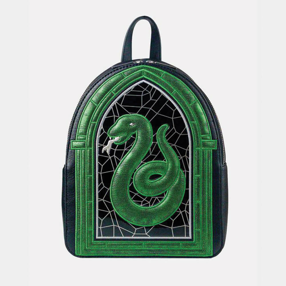 Danielle Nicole Harry Potter Slytherin Stained Glass Window Backpack