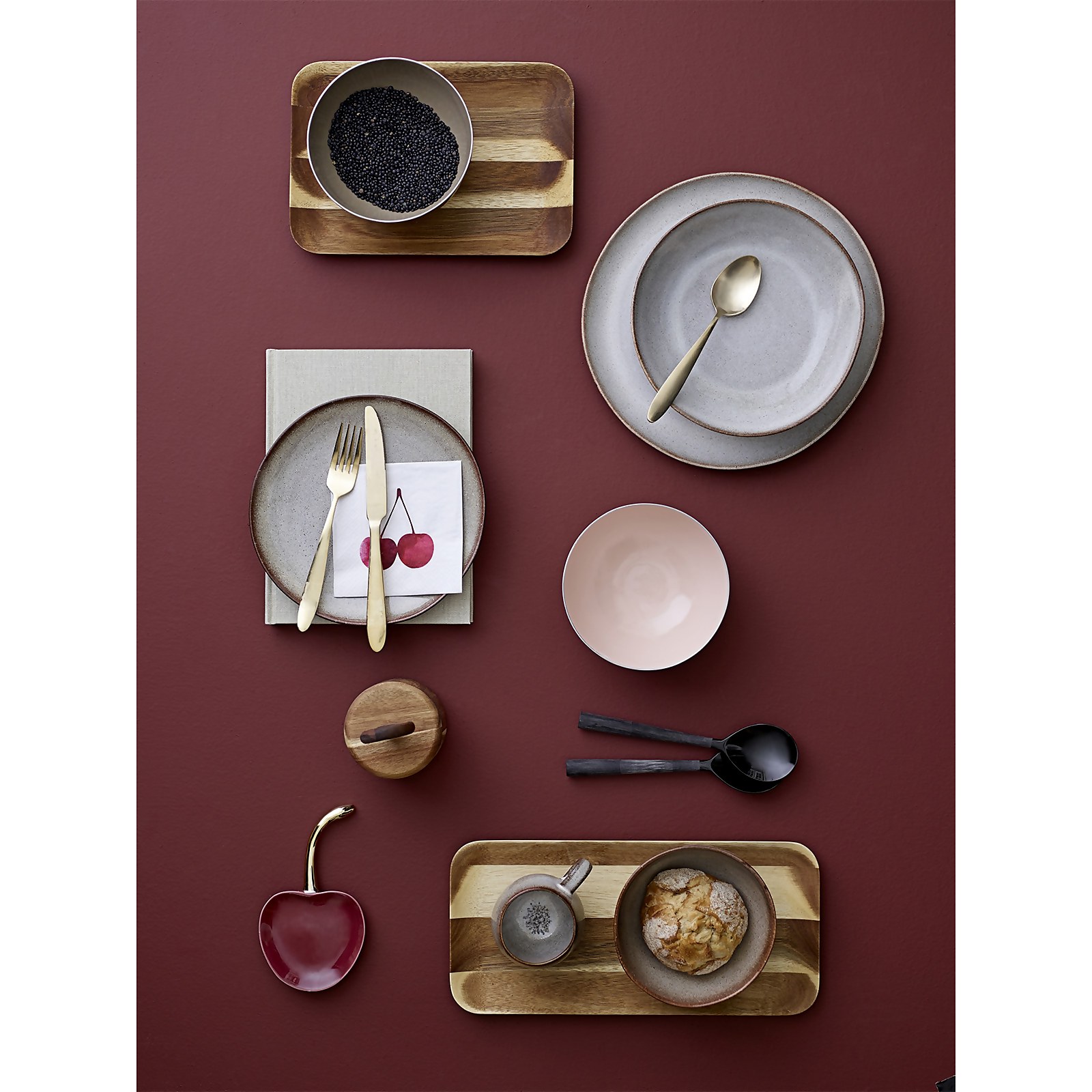 Bloomingville Besteck Edelstahl gold, 4-tlg.