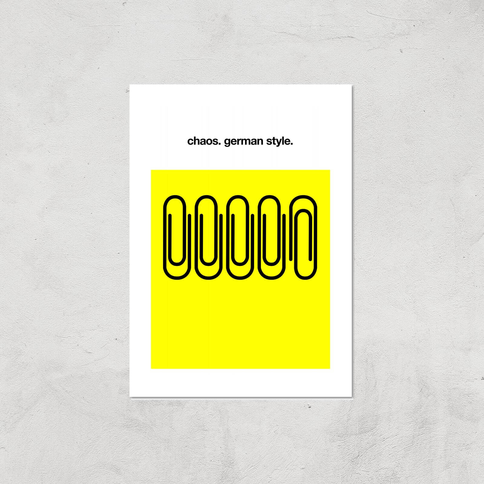 Kubistika German Chaos Giclee Art Print - A2 - Print Only