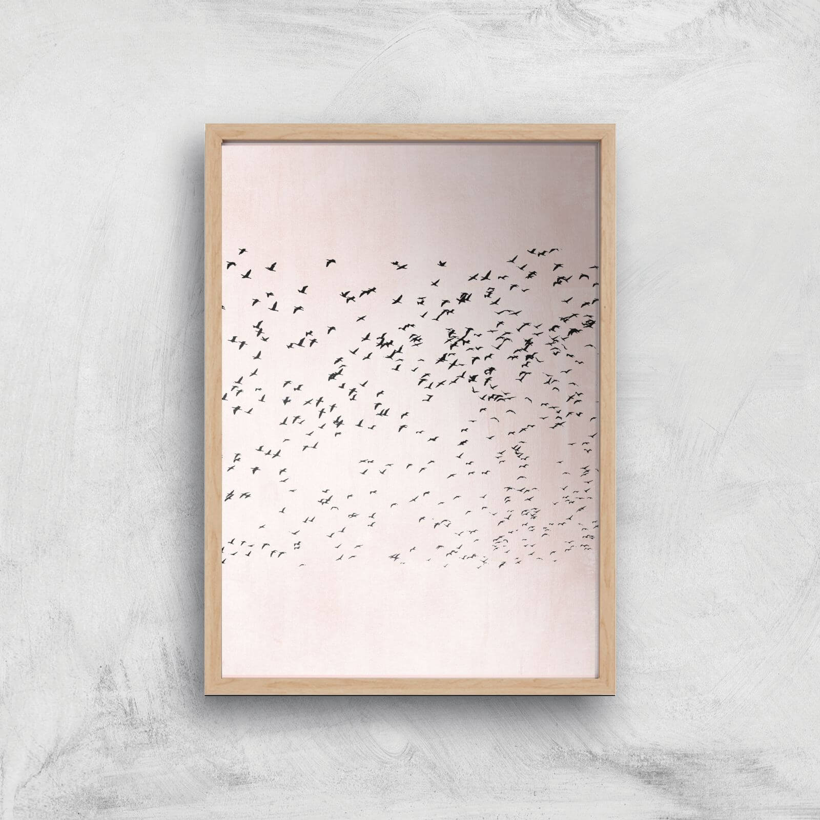 Kubistika Moving On Giclee Art Print - A3 - Wooden Frame