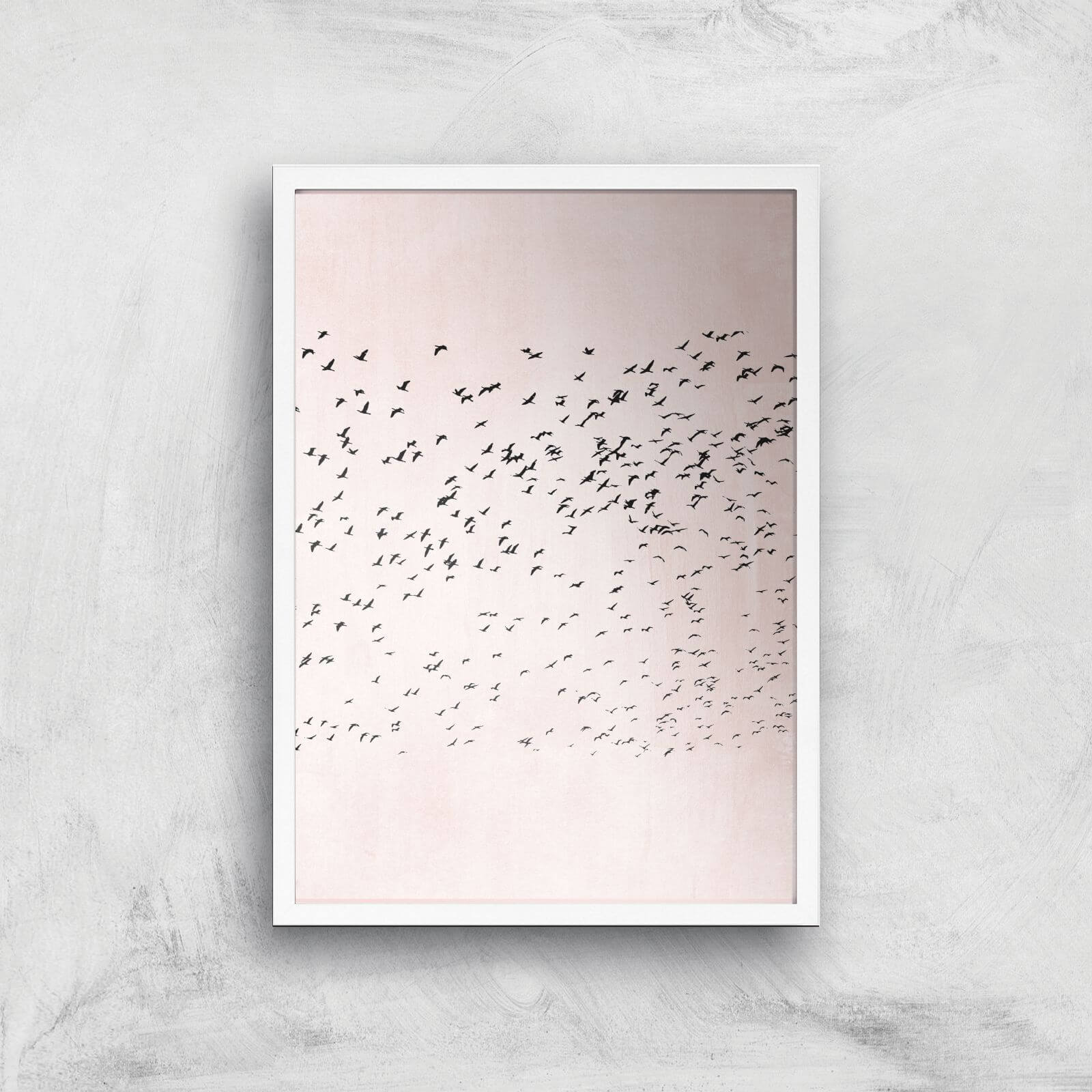 Kubistika Moving On Giclee Art Print - A3 - White Frame