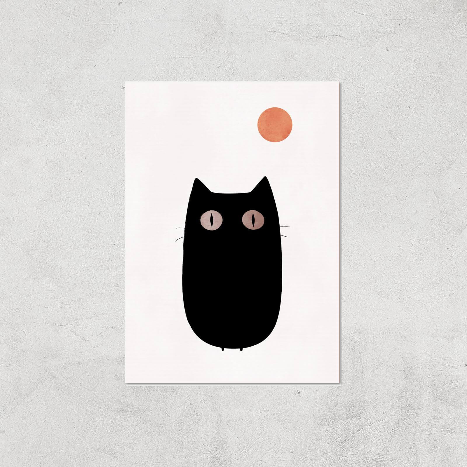 Kubistika The Cat Giclee Art Print - A4 - Print Only