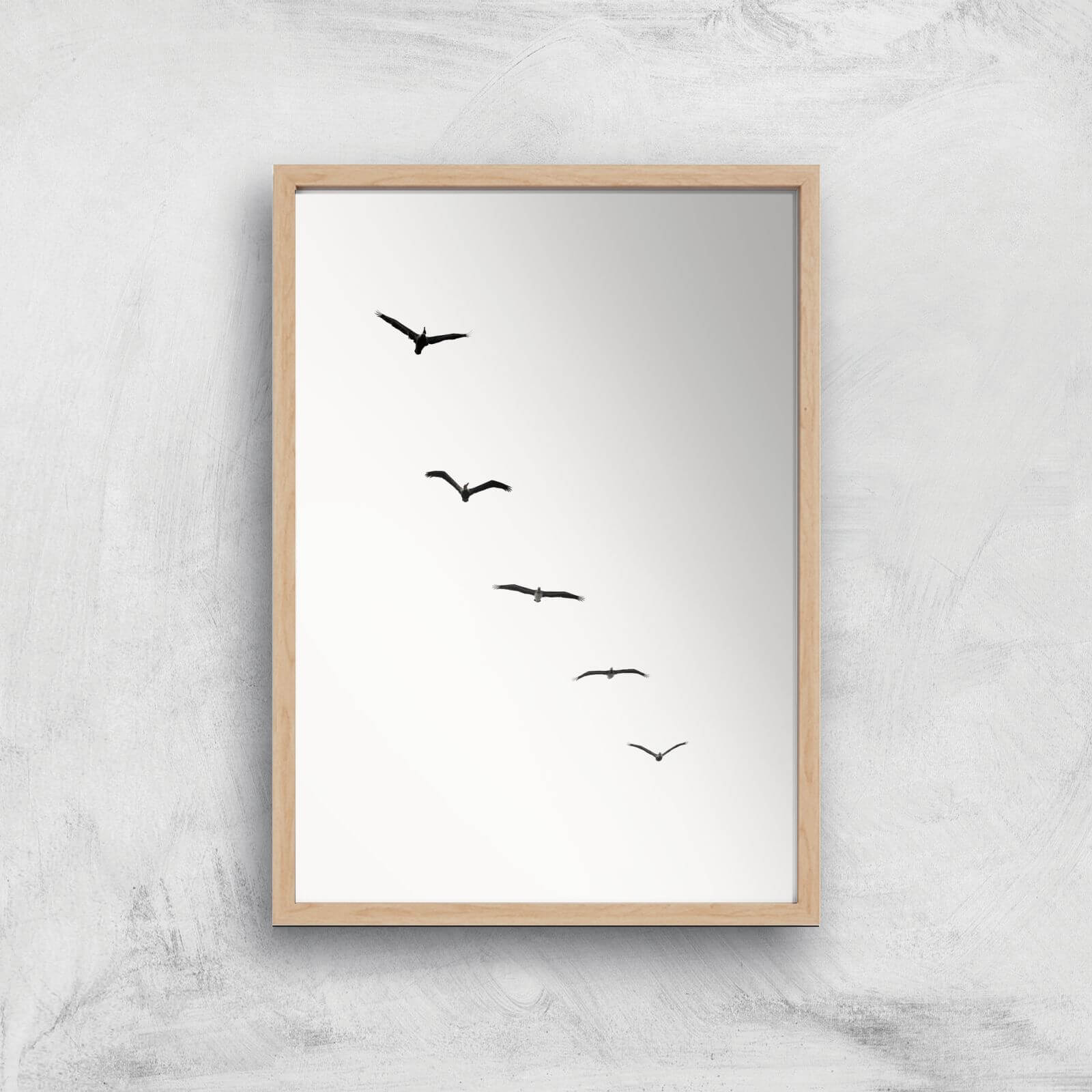 Kubistika Heavenly Creatures Giclee Art Print - A4 - Wooden Frame
