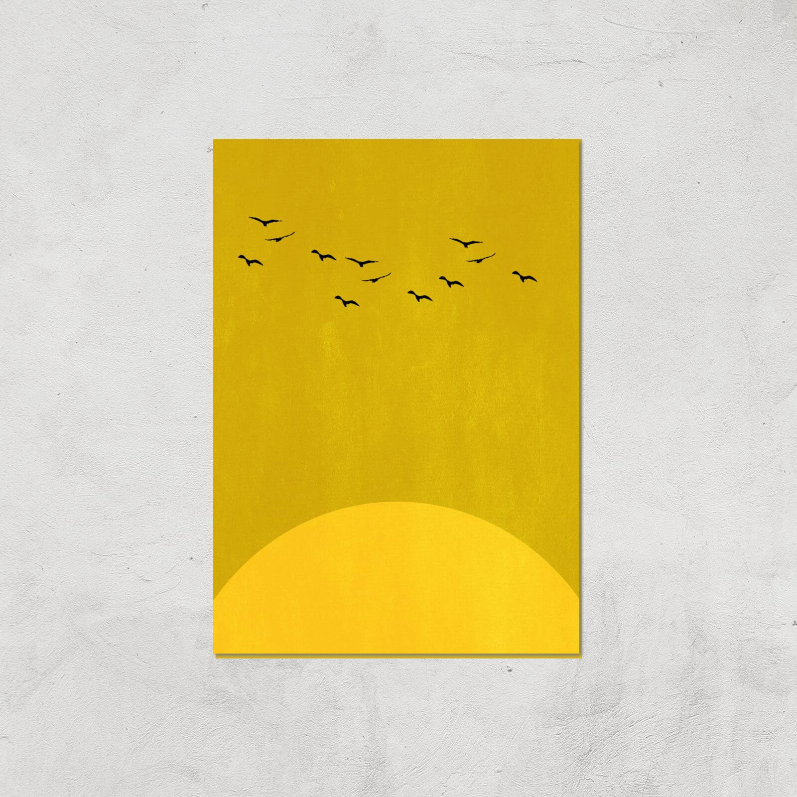 Kubistika Sun Dance Giclee Art Print - A4 - Print Only