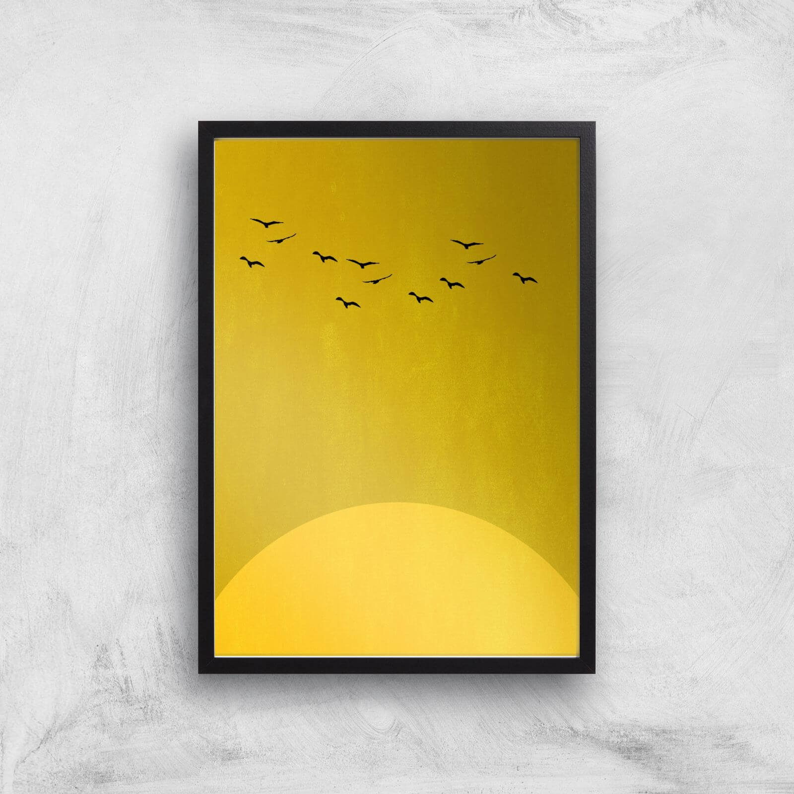 Kubistika Sun Dance Giclee Art Print - A2 - Black Frame