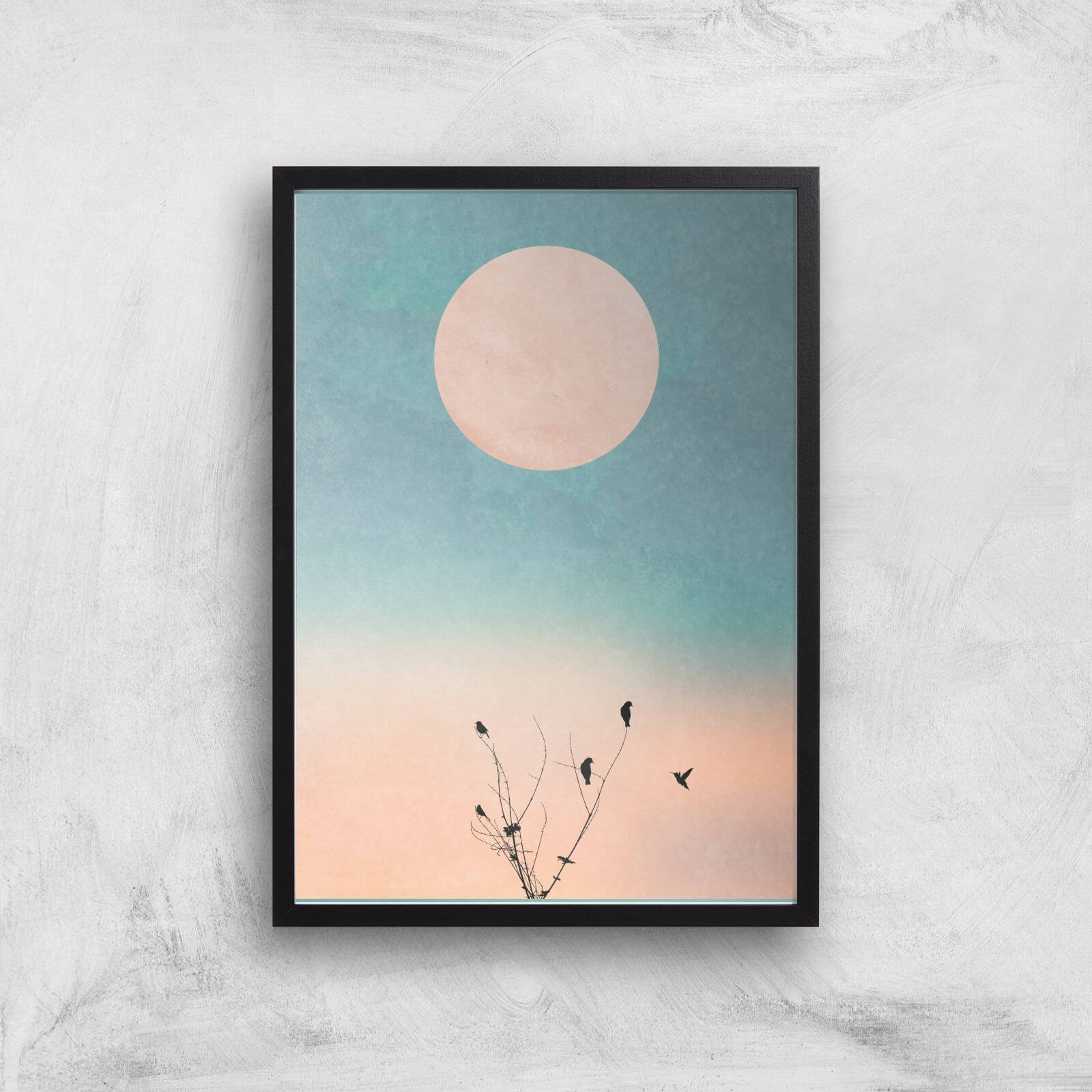 Kubistika Waking Up Warm Giclee Art Print - A2 - Black Frame