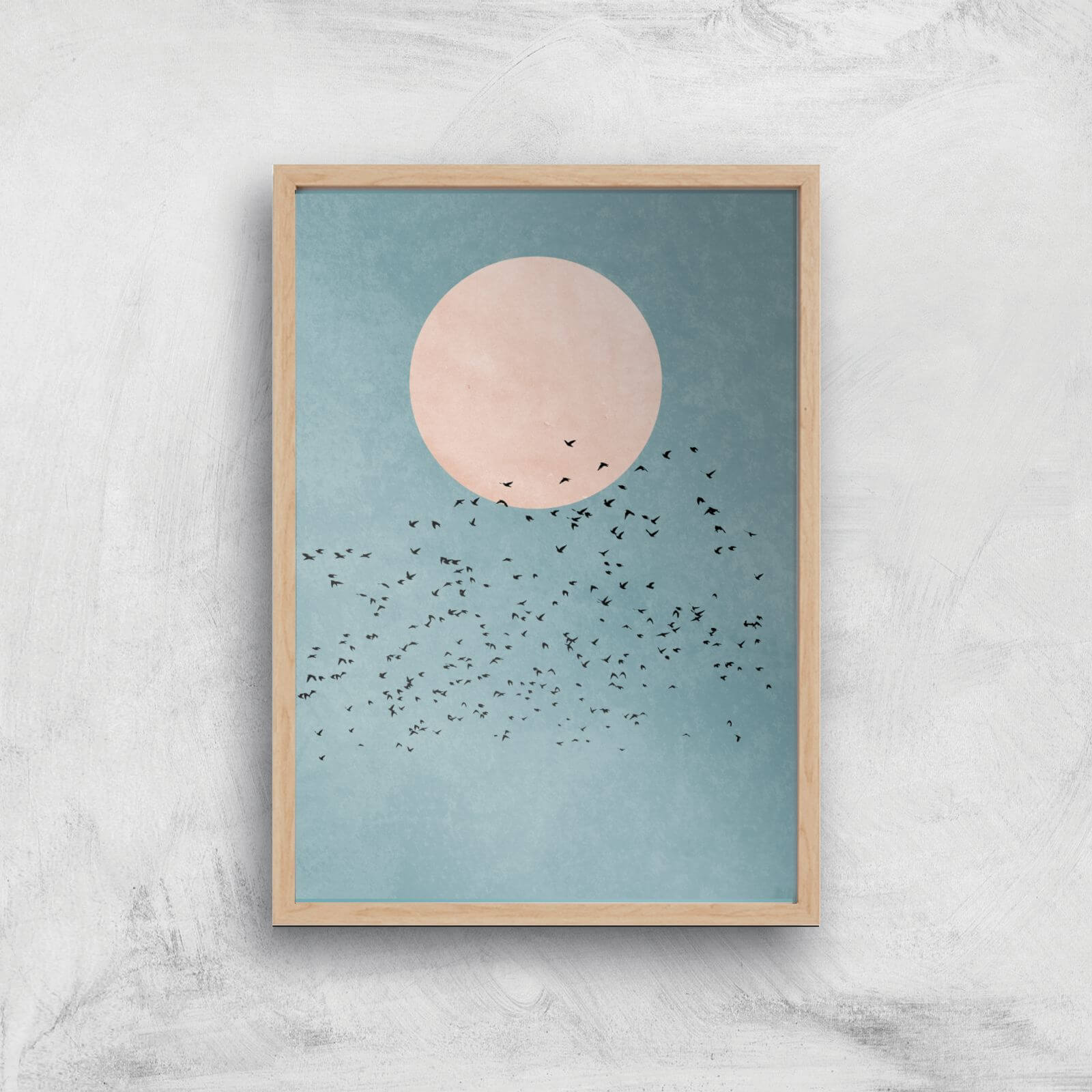Kubistika Fly Away Giclee Art Print - A3 - Wooden Frame