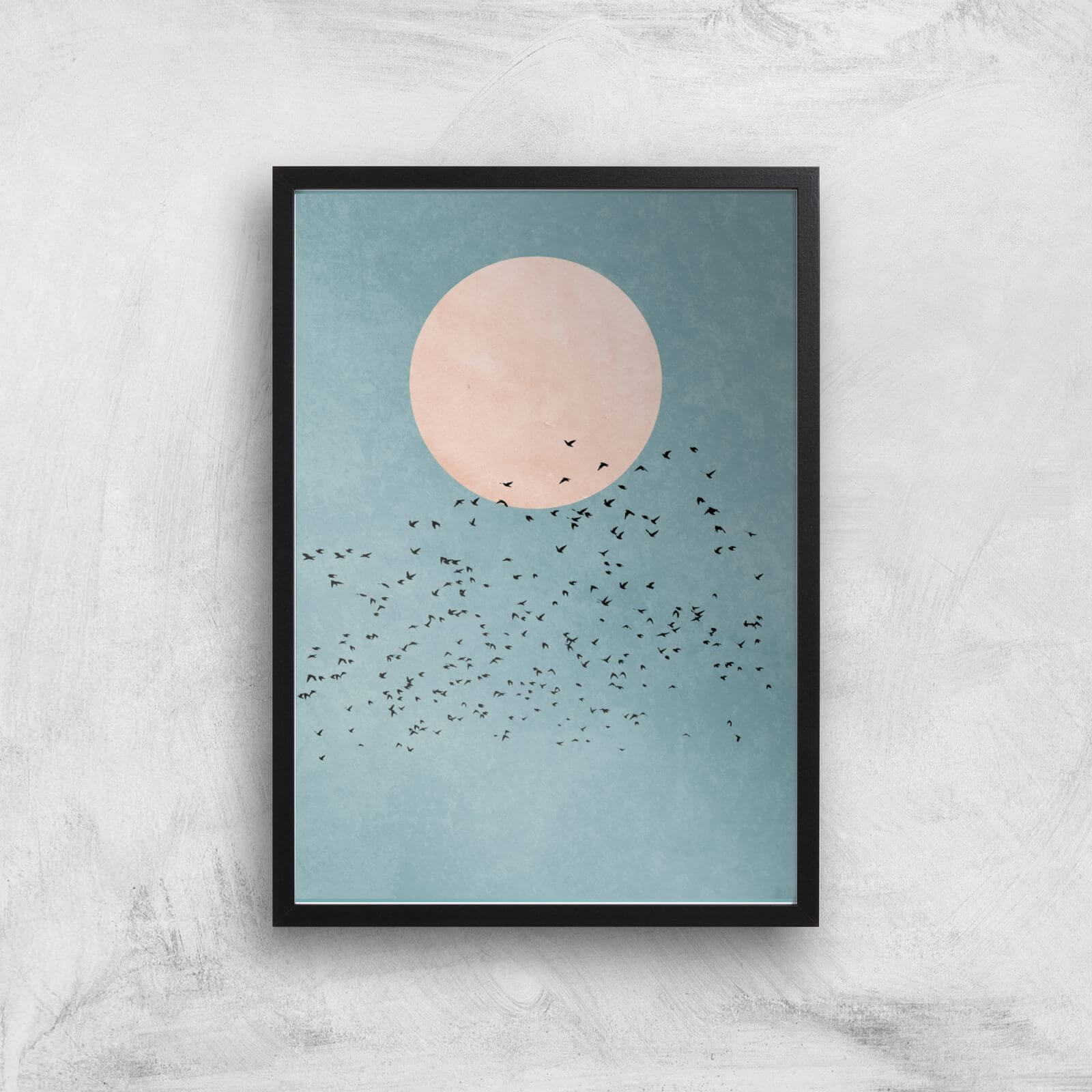 Kubistika Fly Away Giclee Art Print - A2 - Black Frame
