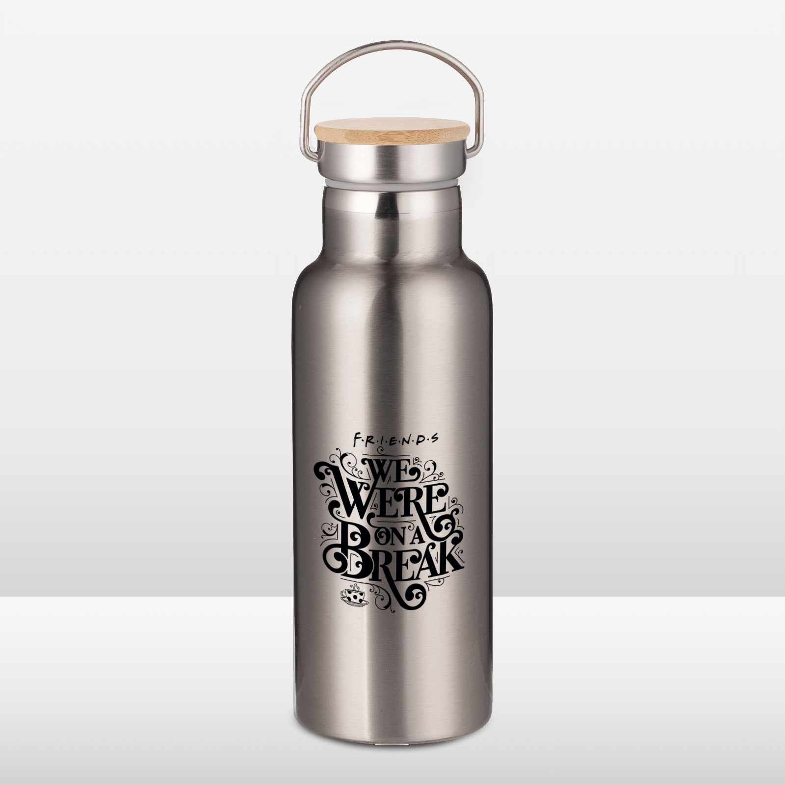 Friends We Were On A Break Portable Insulated Water Bottle - Steel