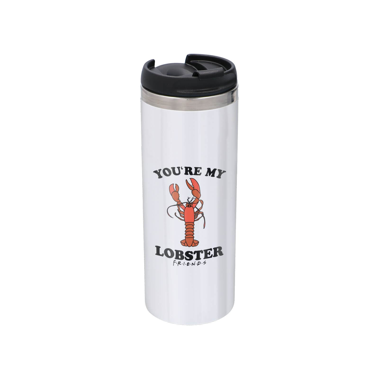 Friends You're My Lobster Stainless Steel Thermo Travel Mug - Metallic Finish