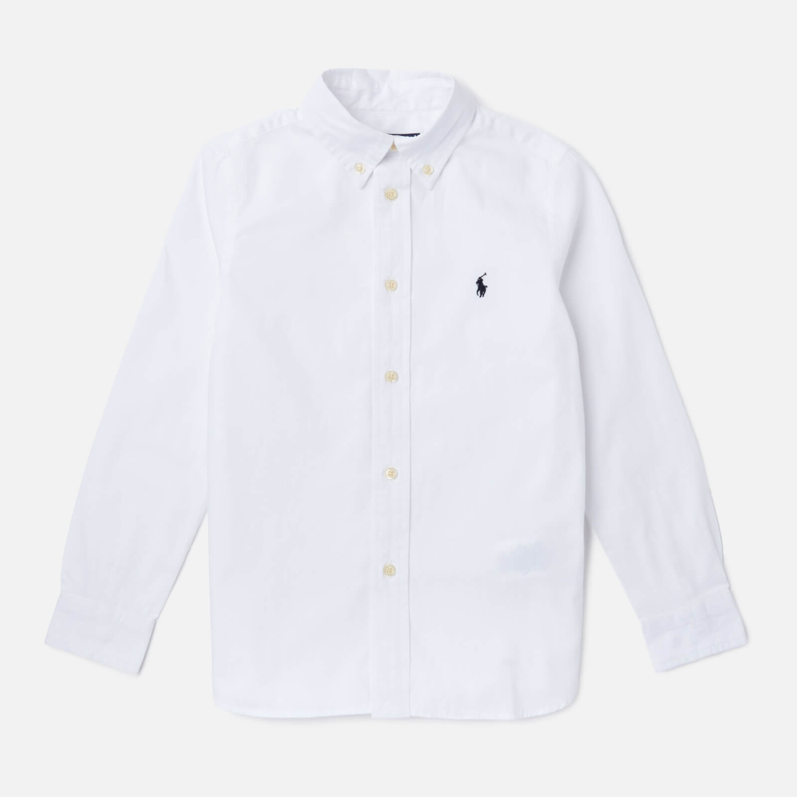 Polo Ralph Lauren Boys' Long Sleeve Shirt - White - 6 Years