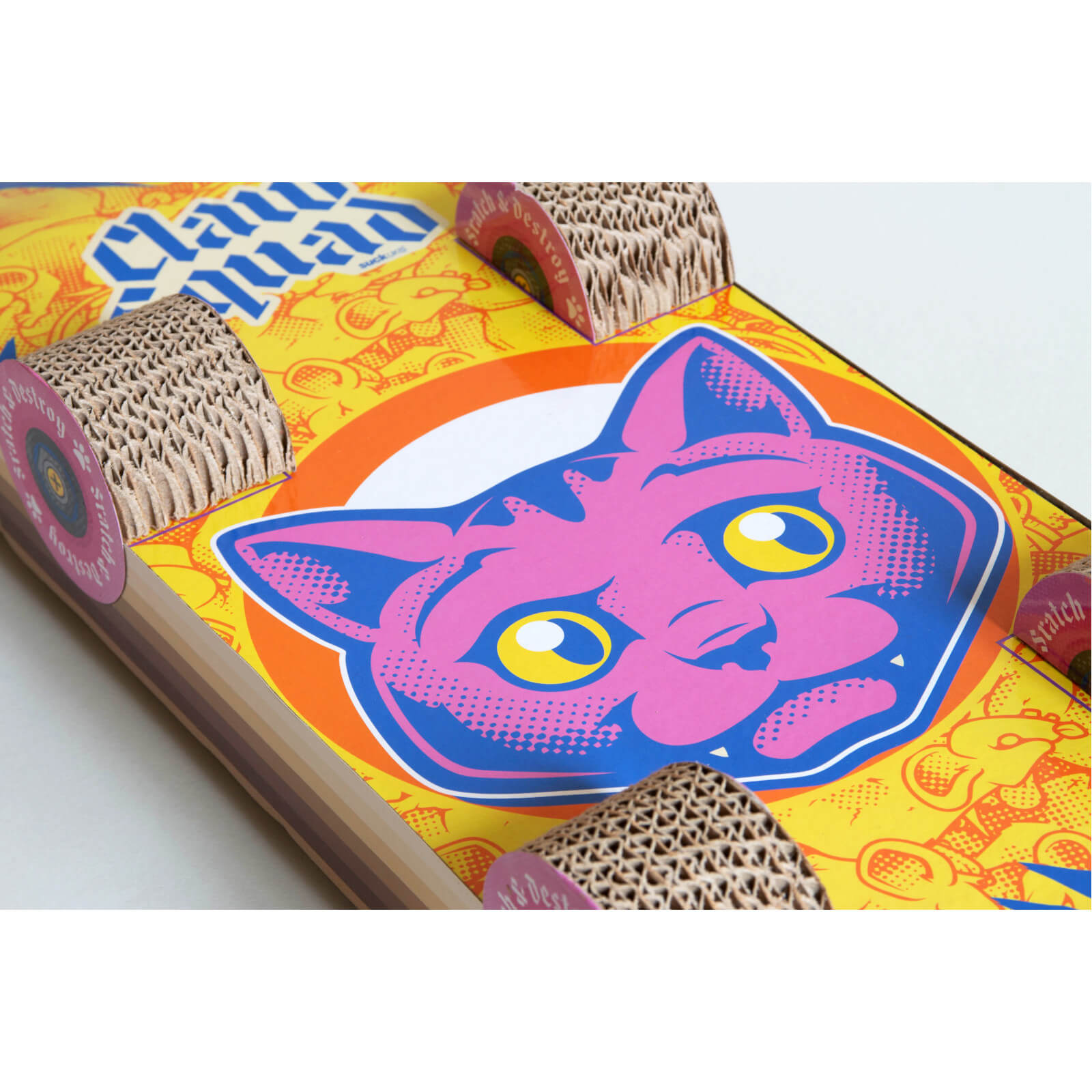 Cat Scratch Skateboard| Jungen, Mädchen, Herren, Damen