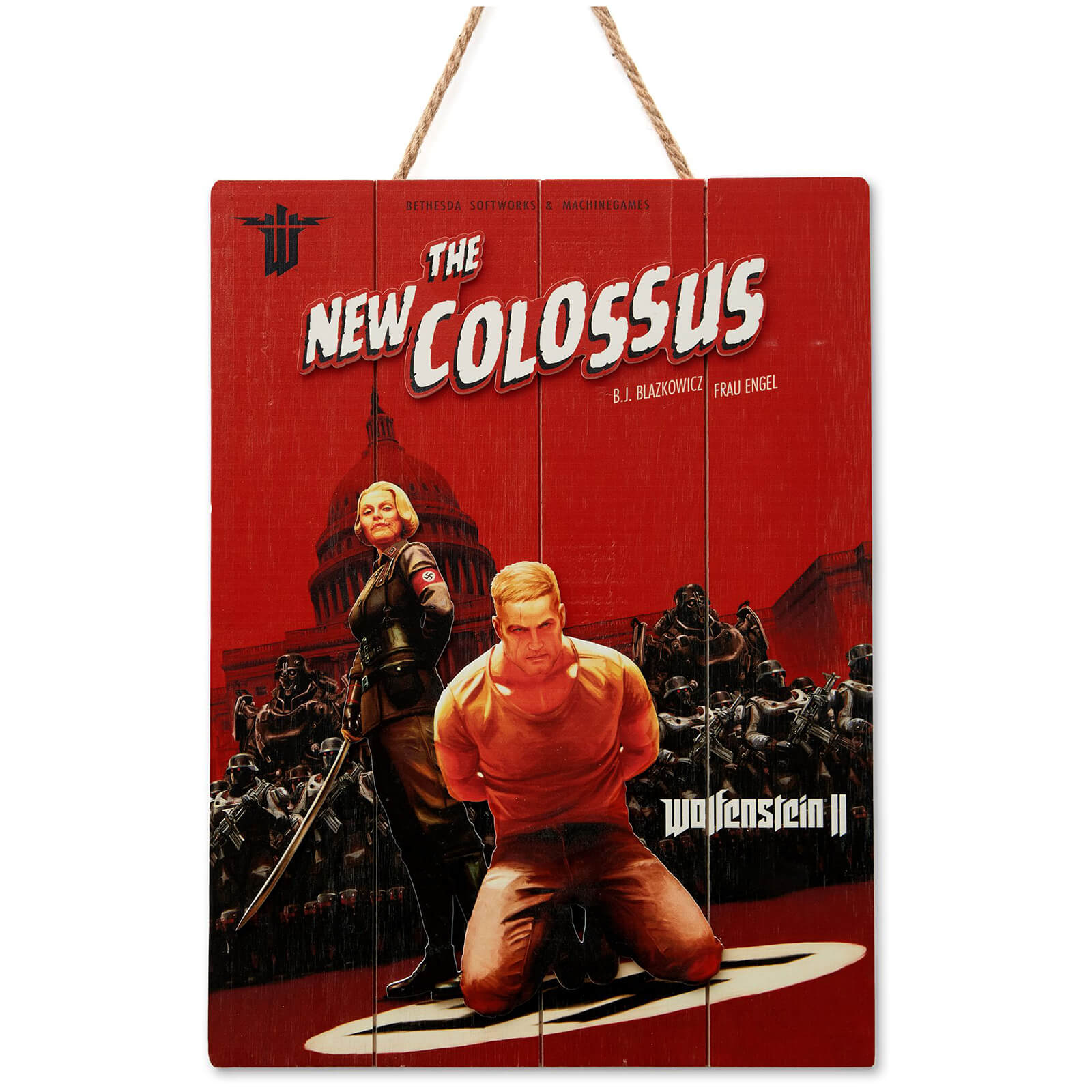 Image of Doctor Collector Wolfenstein Colossus Wood Art - Limited Edition