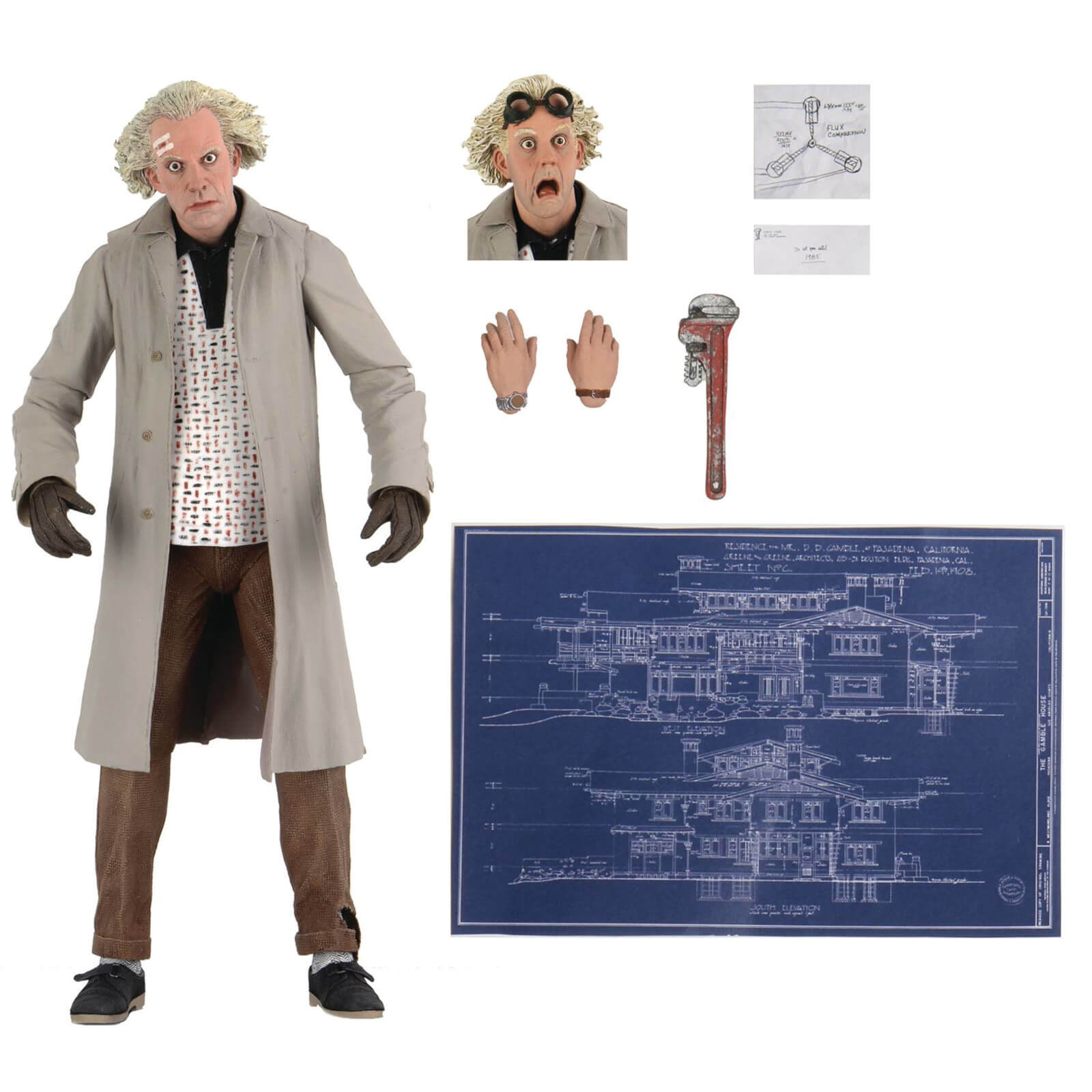 Image of NECA Back to the Future 7 Scale Action Figure Ultimate Doc Brown