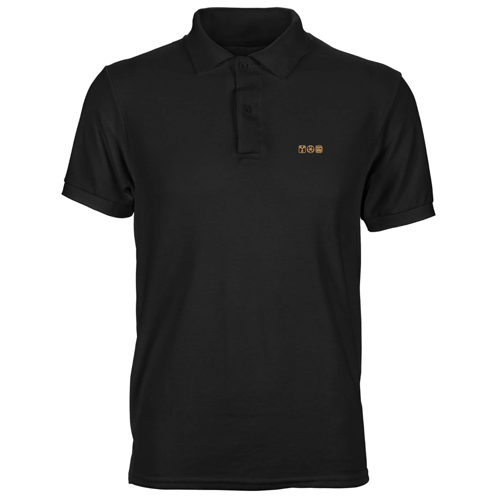 Back To The Future Icons Unisex Polo - Black - S - Noir