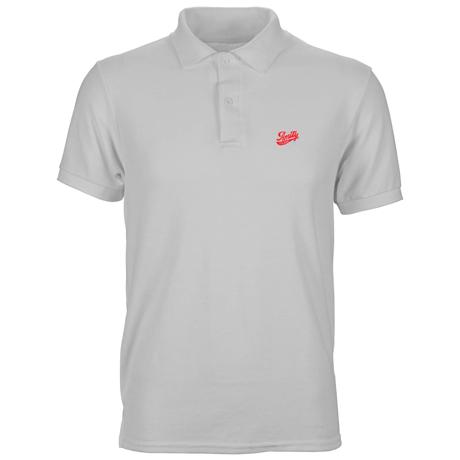 Jaws Amity Island Unisex Polo - White - S - Blanc