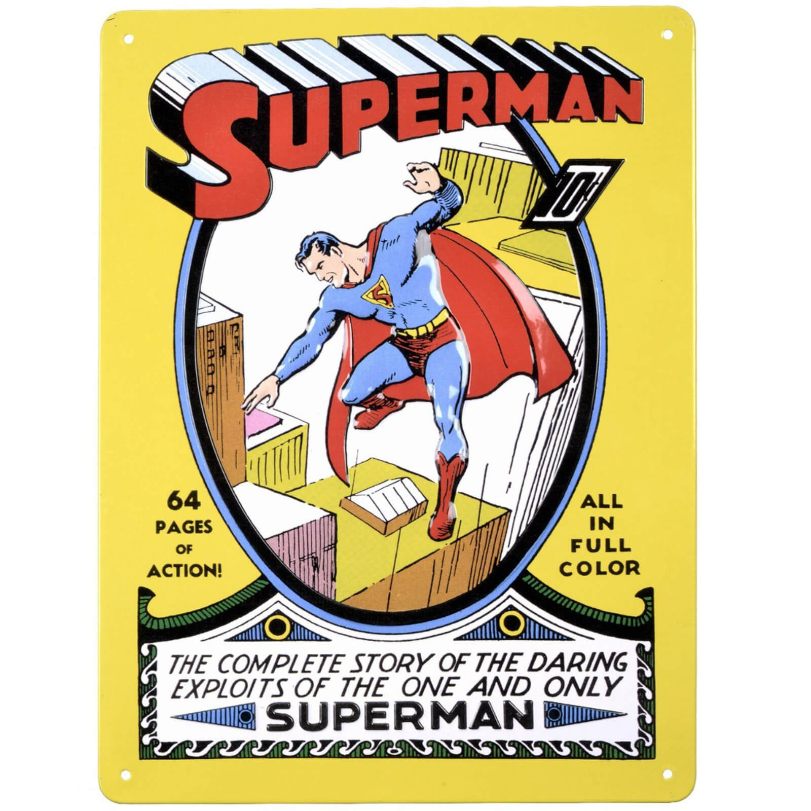 DC Comics Superman Tin Plate