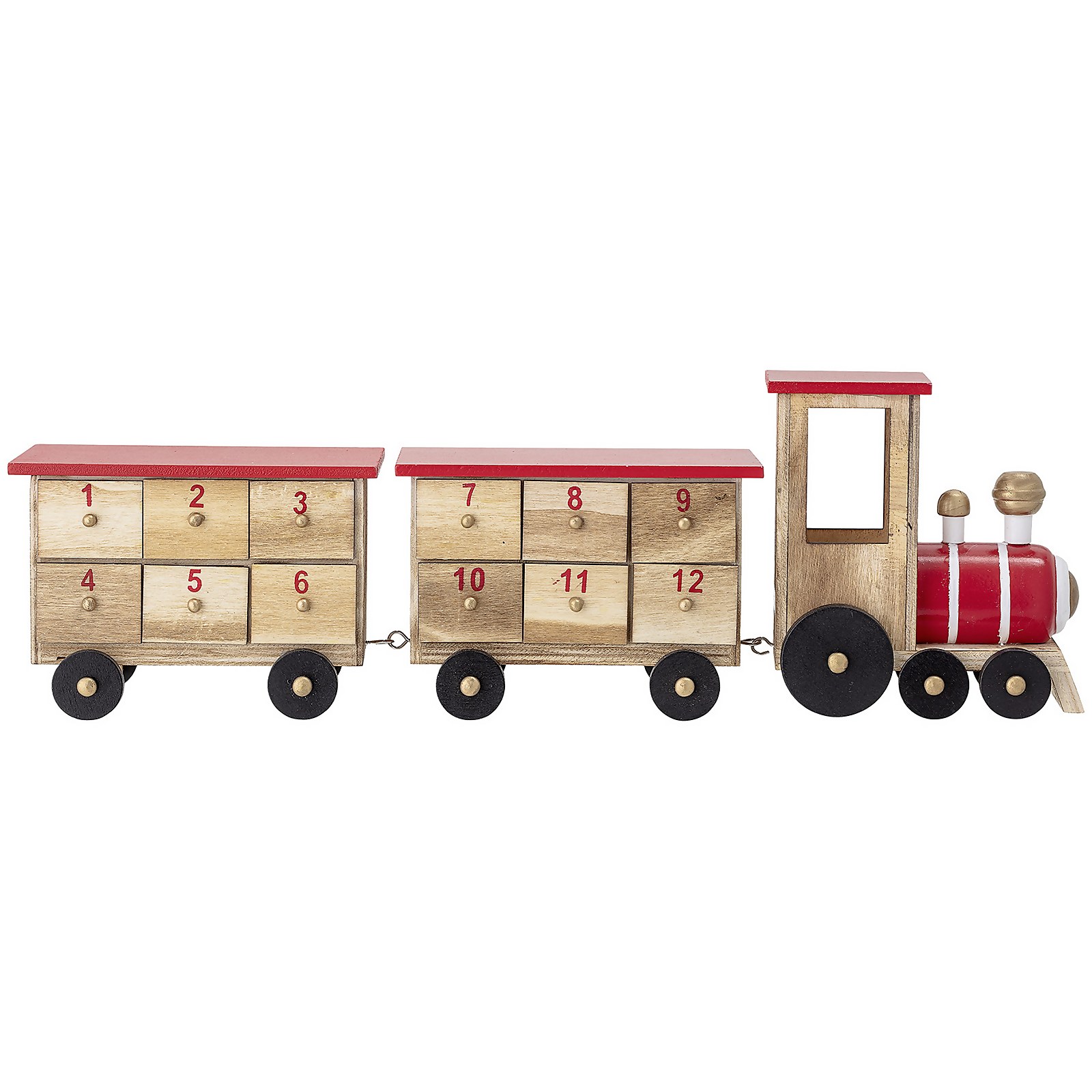 Bloomingville Wooden Train Advent Calendar
