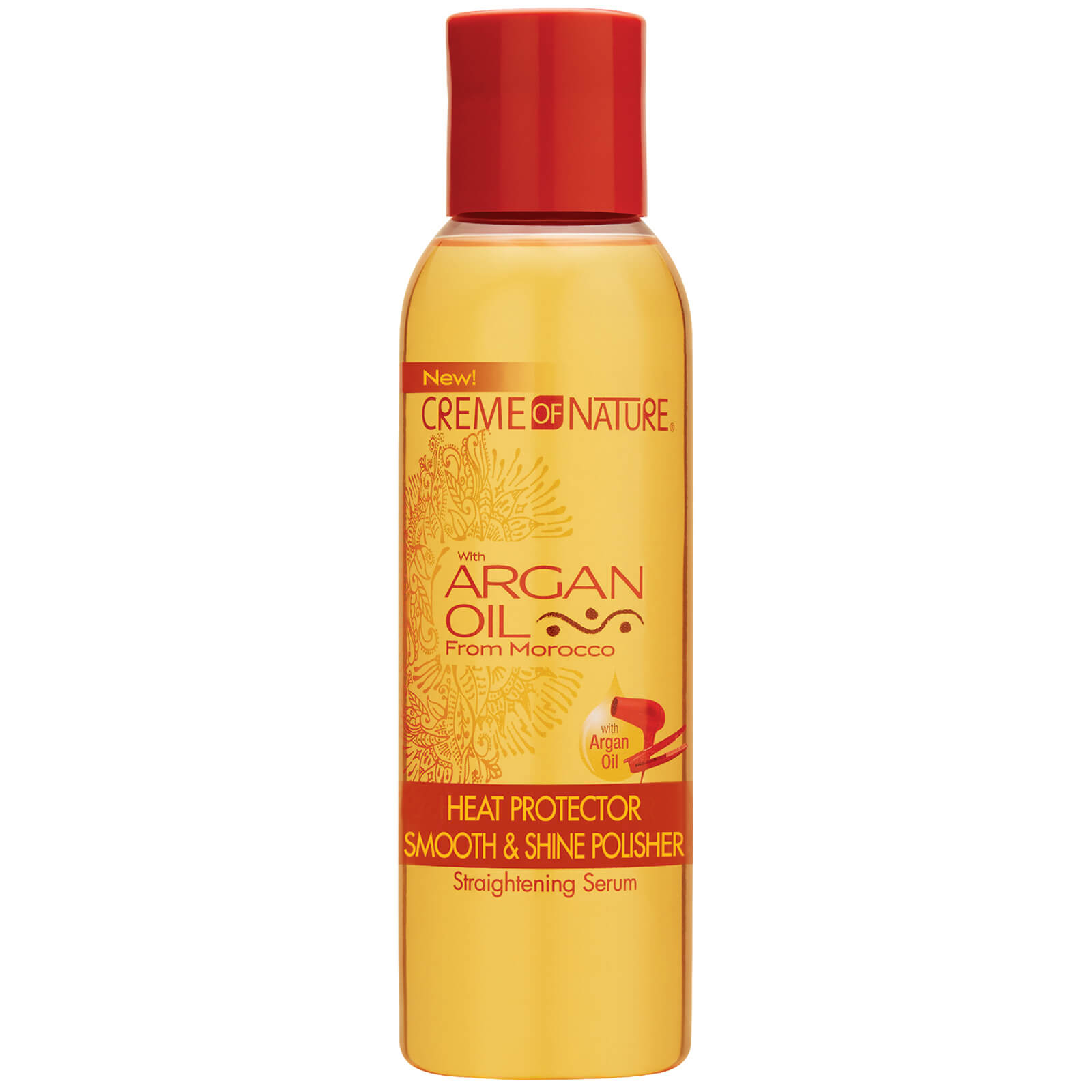 Crème of Nature Argan Oil Heat Protector Smooth & Shine Polisher 114ml lookfantastic.com imagine