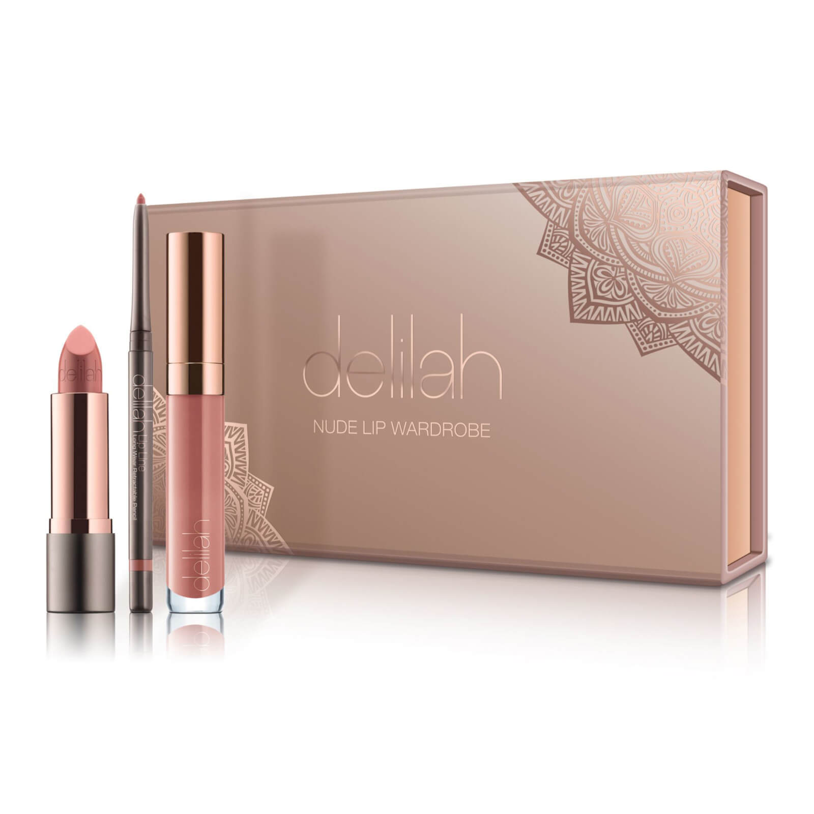

delilah Nude Lip Wardrobe Holiday Collection