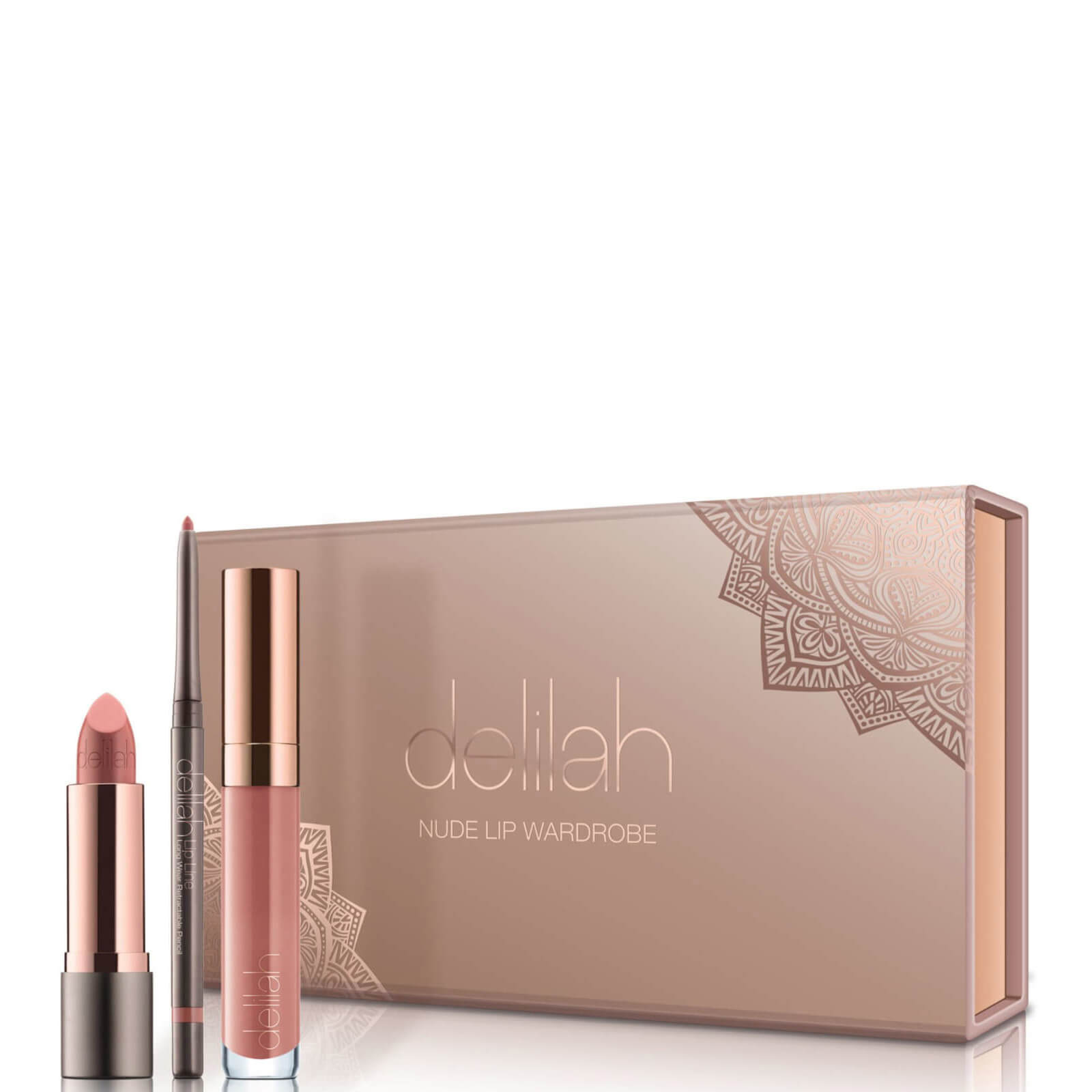 delilah Nude Lip Wardrobe Holiday Collection (Worth PS66.00)