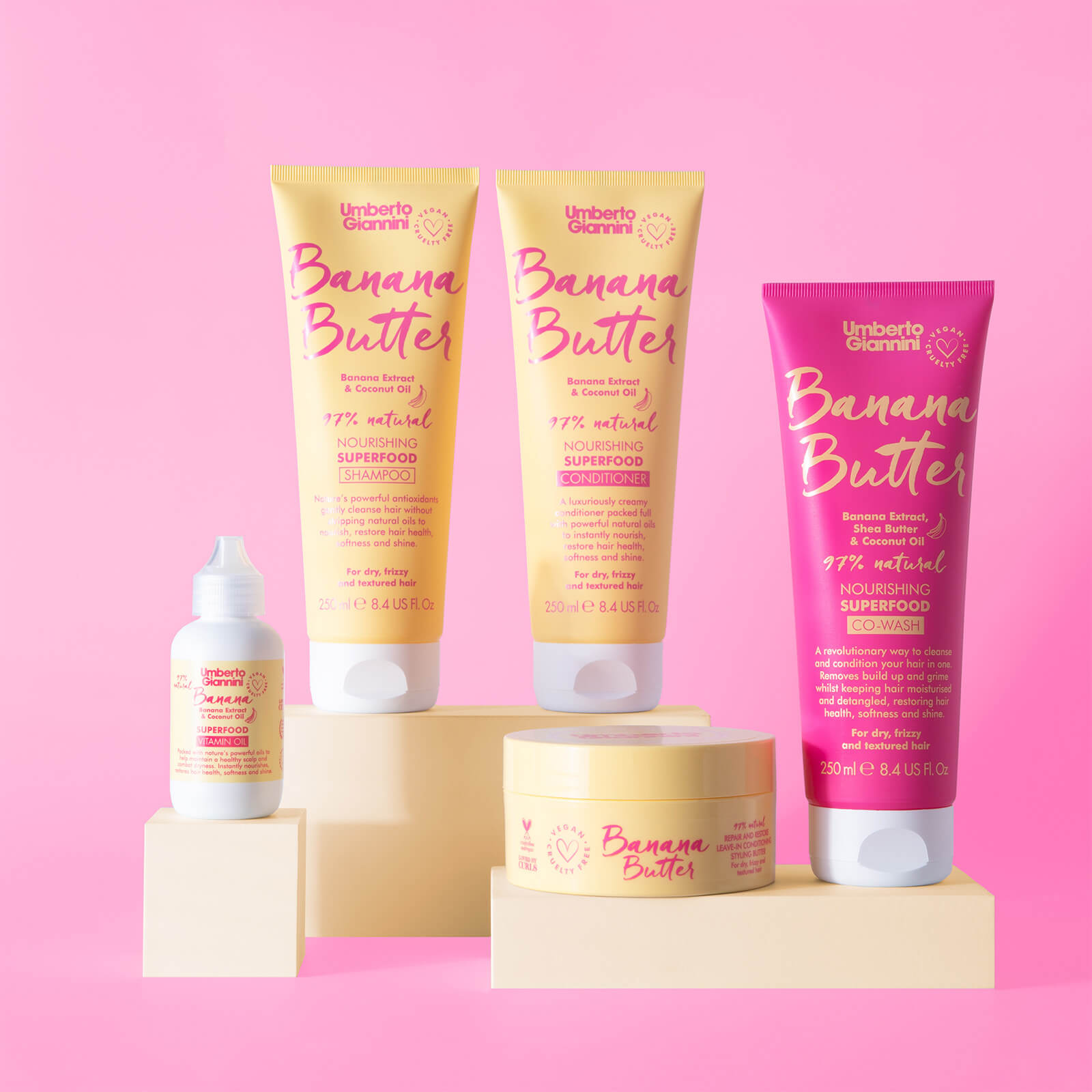 Thumbnail - Umberto Giannini Banana Butter Leave-In-Conditioner 200g