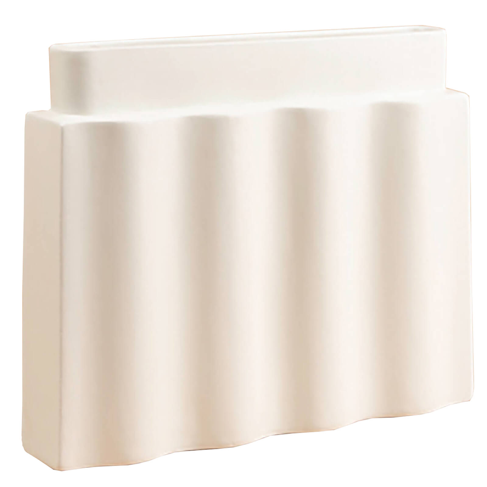 Los Objetos Decorativos Waves Vase - White