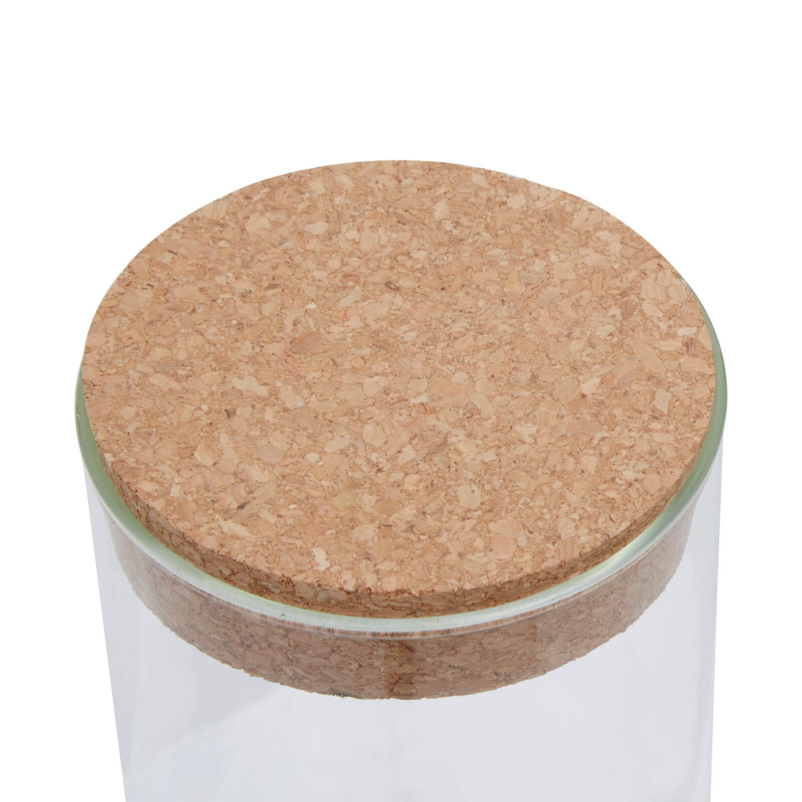 Tromso Glass Storage Jar with Cork Lid - Large