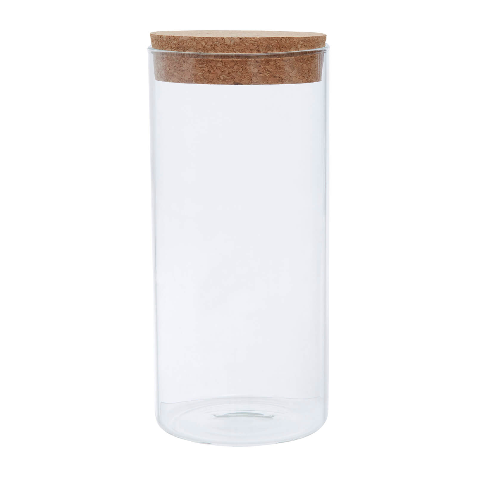 Tromso Glass Storage Jar with Cork Lid - Large