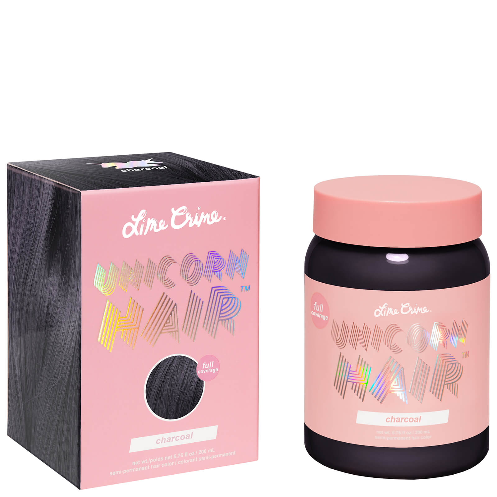 

Lime Crime Unicorn Hair Full Coverage Tint 200ml (Various Shades) - Charcoal