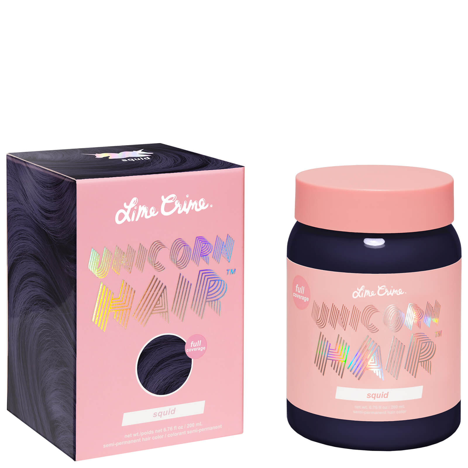 Lime Crime Unicorn Hair Full Coverage Tint 200ml (Various Shades) - Squid