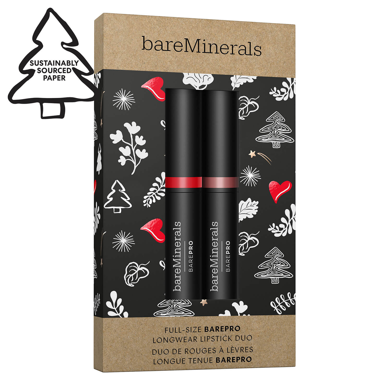 

bareMinerals Full Size Barepro Longwear Lipstick Duo